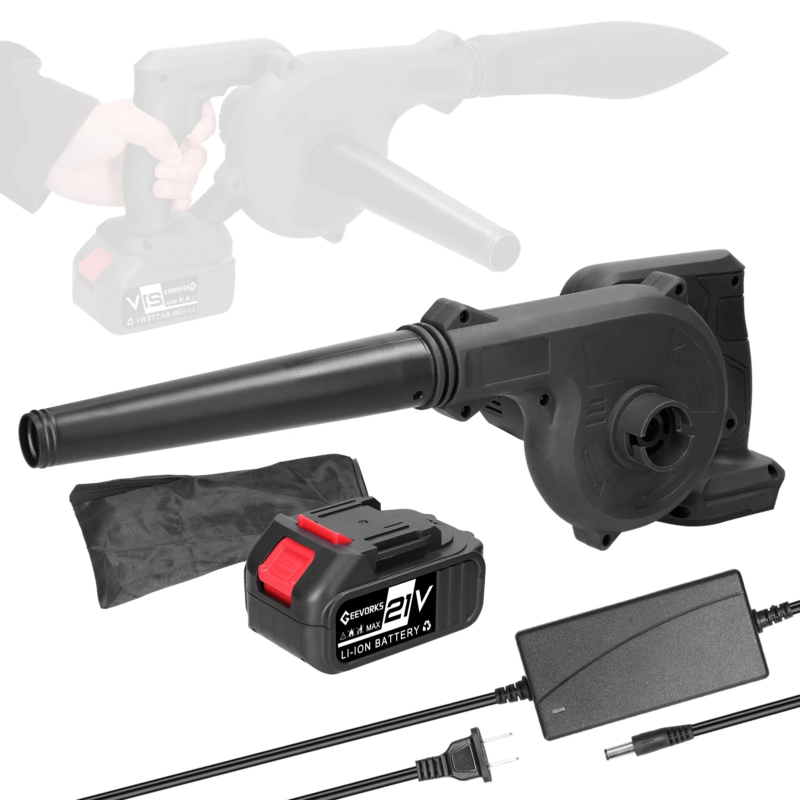 Blower,Removal Fan Snow Handheld Battery Speed Removal Fan Motor Handheld Huiop Battery Blower Wind Cleaner Tool Blower Speed Removal Battery Blower Dsfen Buzhi