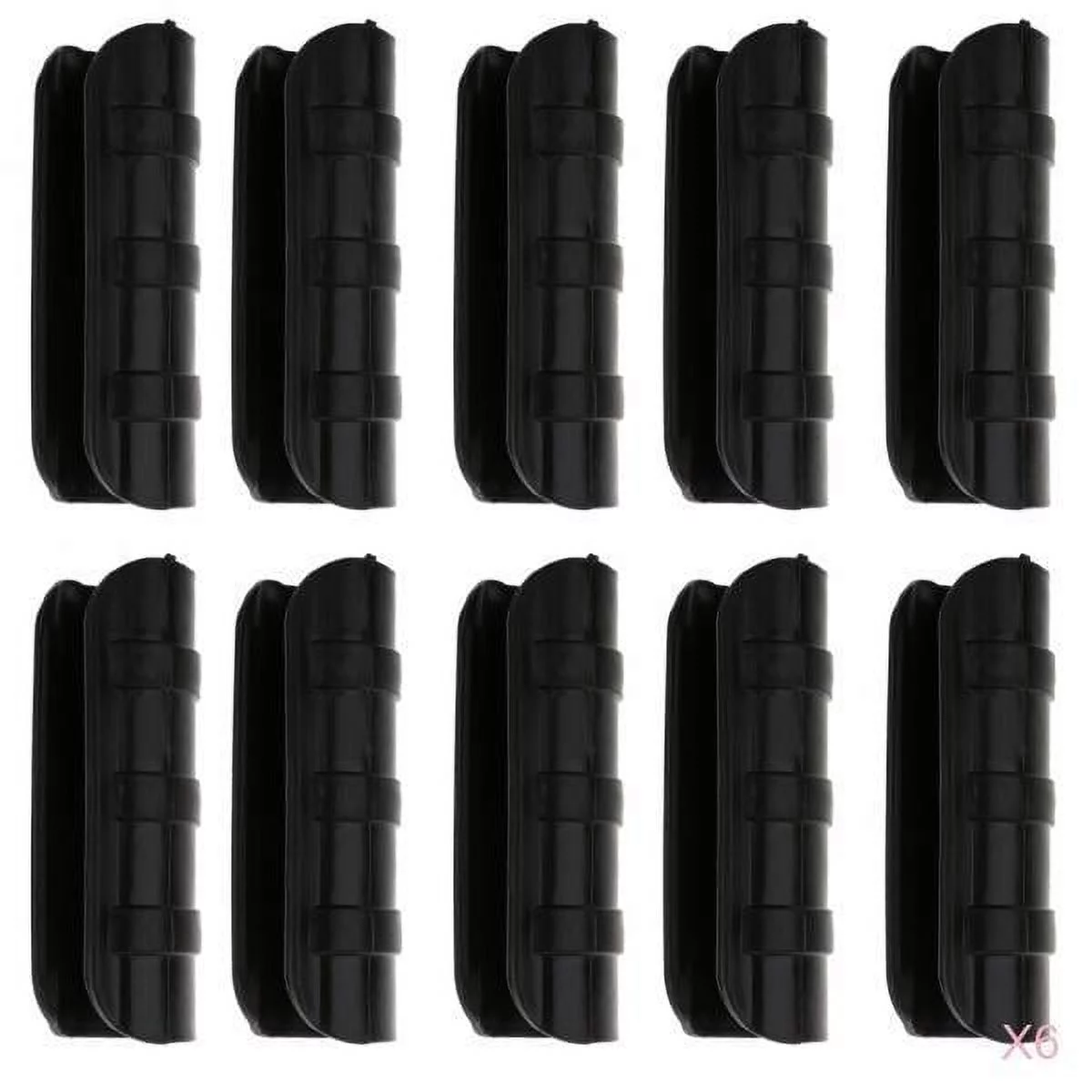 60pcs Black Snap Clamp for Greenhouse Frame Pipe Clip 1 inch Durable