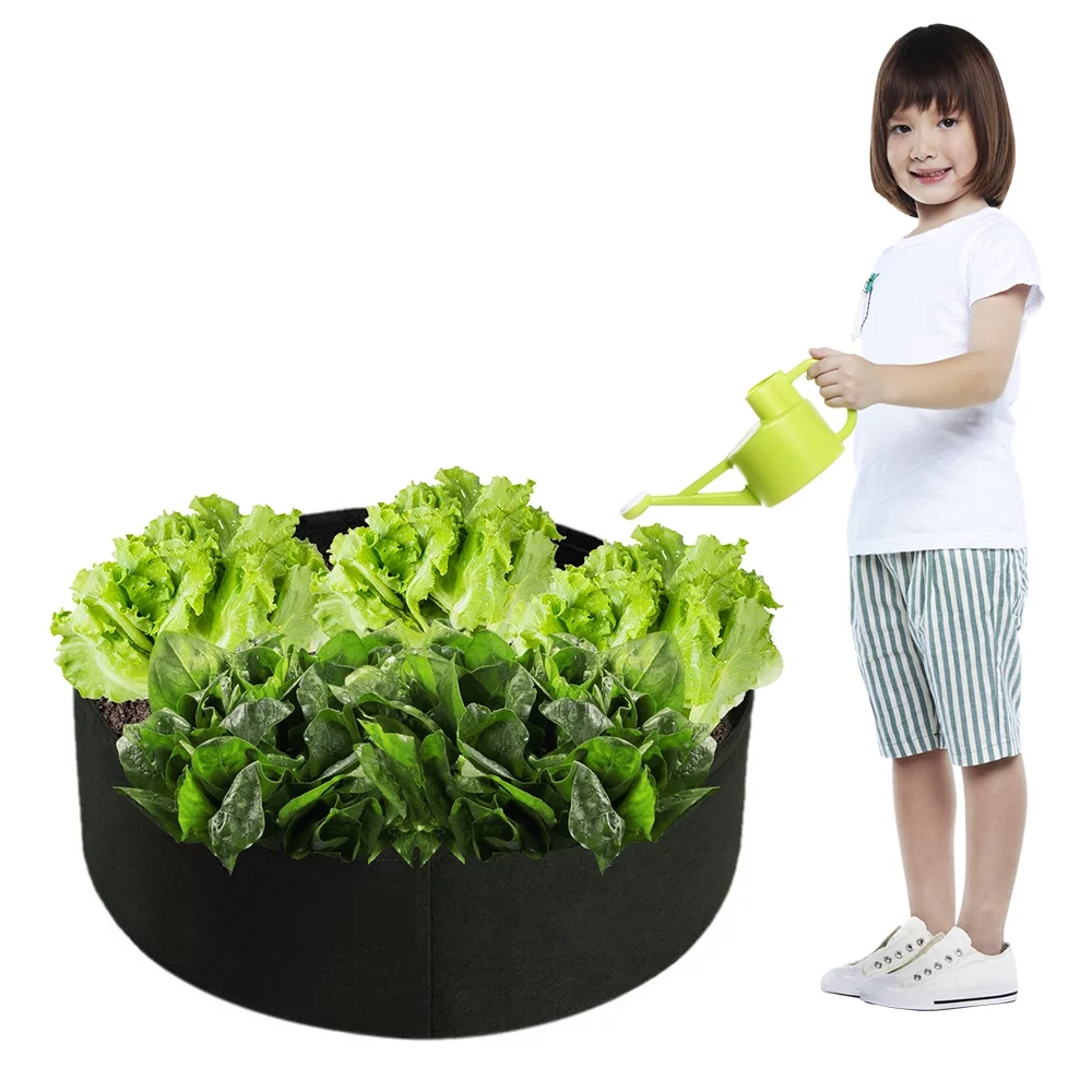 Willstar 1Pcs Plants Growing Bag Garden Flower Planter Vegetable Grow Bag 15 Gallon Large Capacity Planter Bag-Black