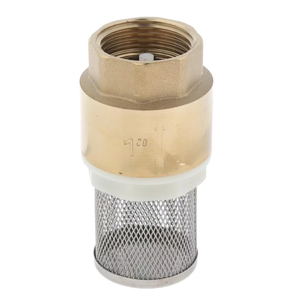 Brass Foot Mesh Check Pump W/ Strainer Filter DN15-DN32 DN25