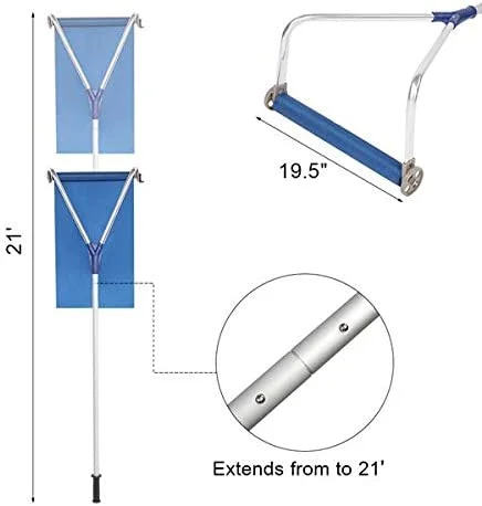 Snow Roof Rake Roof Snow Removal Tool Head Roof Rake Snow Effective Cleanup Helper