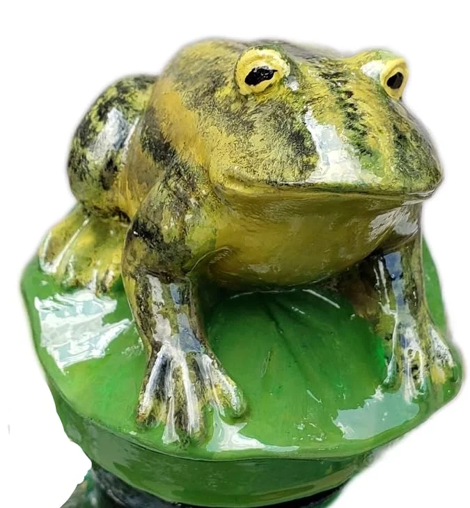 Decorative Steel Rolling Hose Guide, Duty, Hand Painted In USA, Forest Green