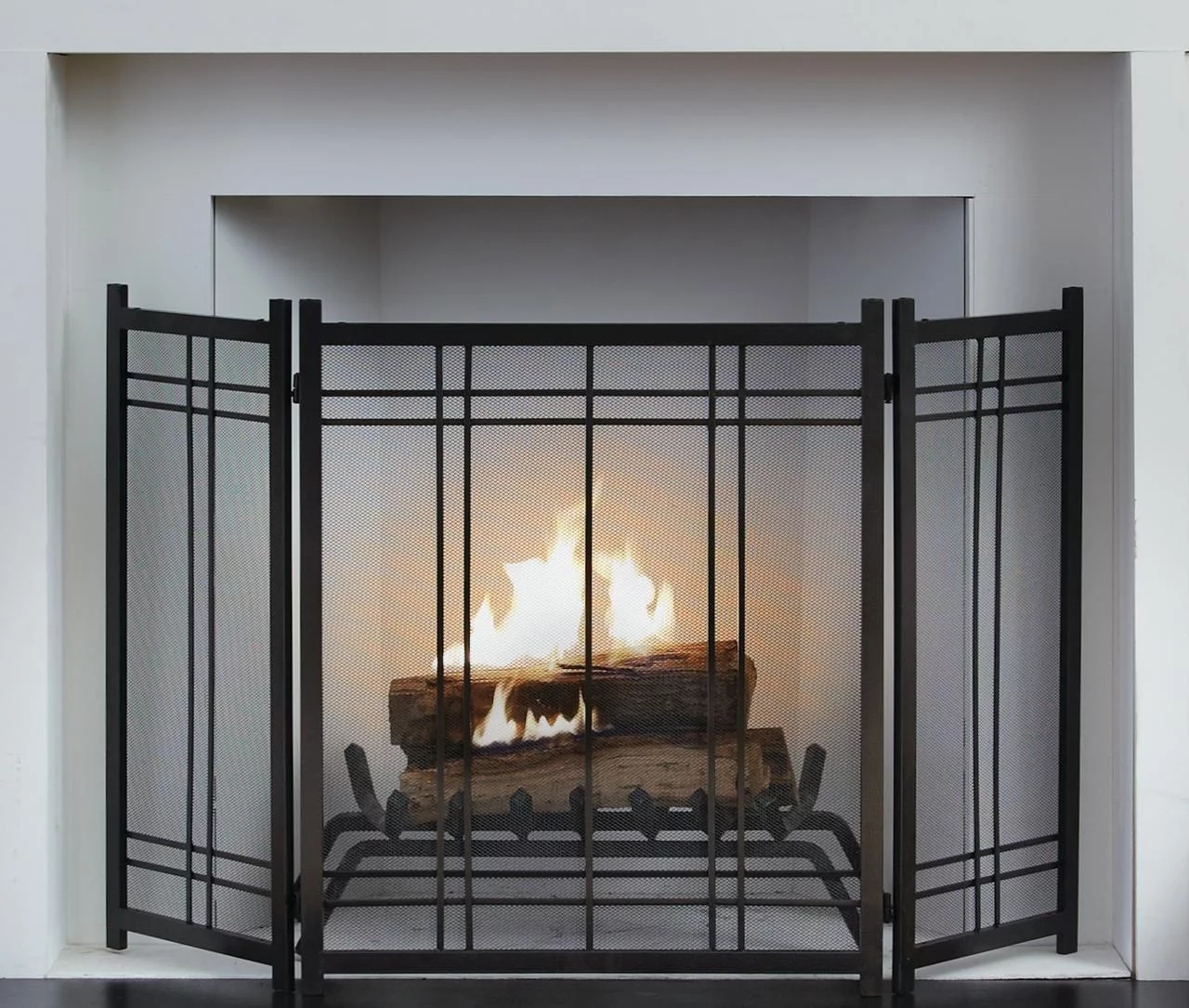 Pleasant Hearth FA016SA Preston Steel Fireplace Screen
