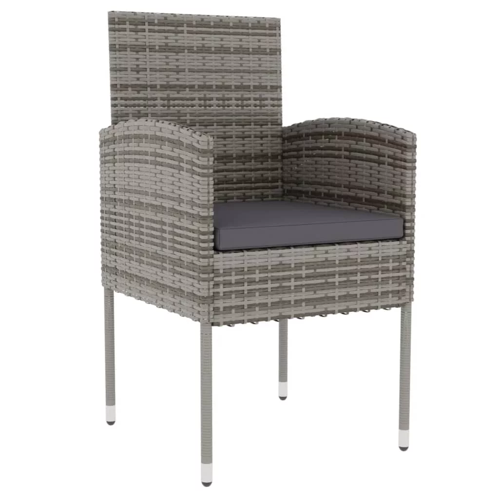 Andoer parcel,Set Poly Rattan Patio Set 3 Piece Patio Set Patio Table And Chairs Set Patio Furniture Set Patio Table And Set Balcony Poolside Ciadaz Camerina Chairs Set Vidaxl