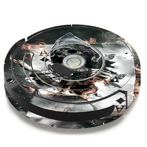 Skin Decal For Irobot Roomba 650 655 Vacuum / Ace Diamonds Grim Reeper Skull