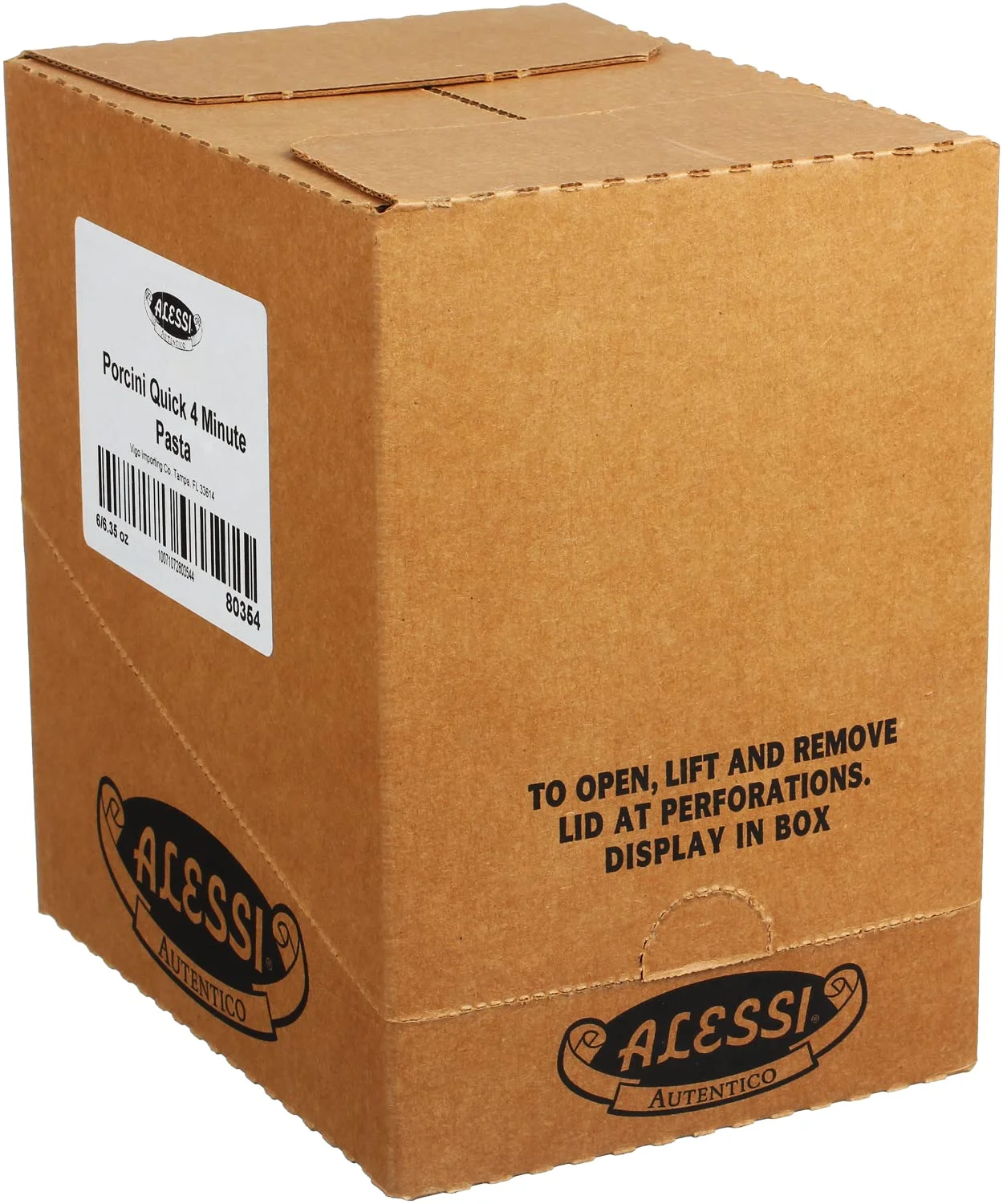 Alessi 4 Minute Pasta: Indulge in Gourmet Delights with Porcini Mushroom & Cheese - Conveniently Ready in Minutes! (Pack of 6)