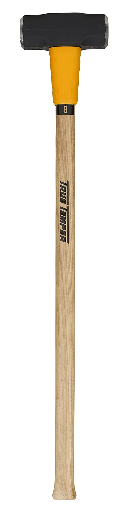 True Temper 20185000 8 Lb Gray & Yellow TOUGHSTRIKE™ American Hickory Sledge Hammer