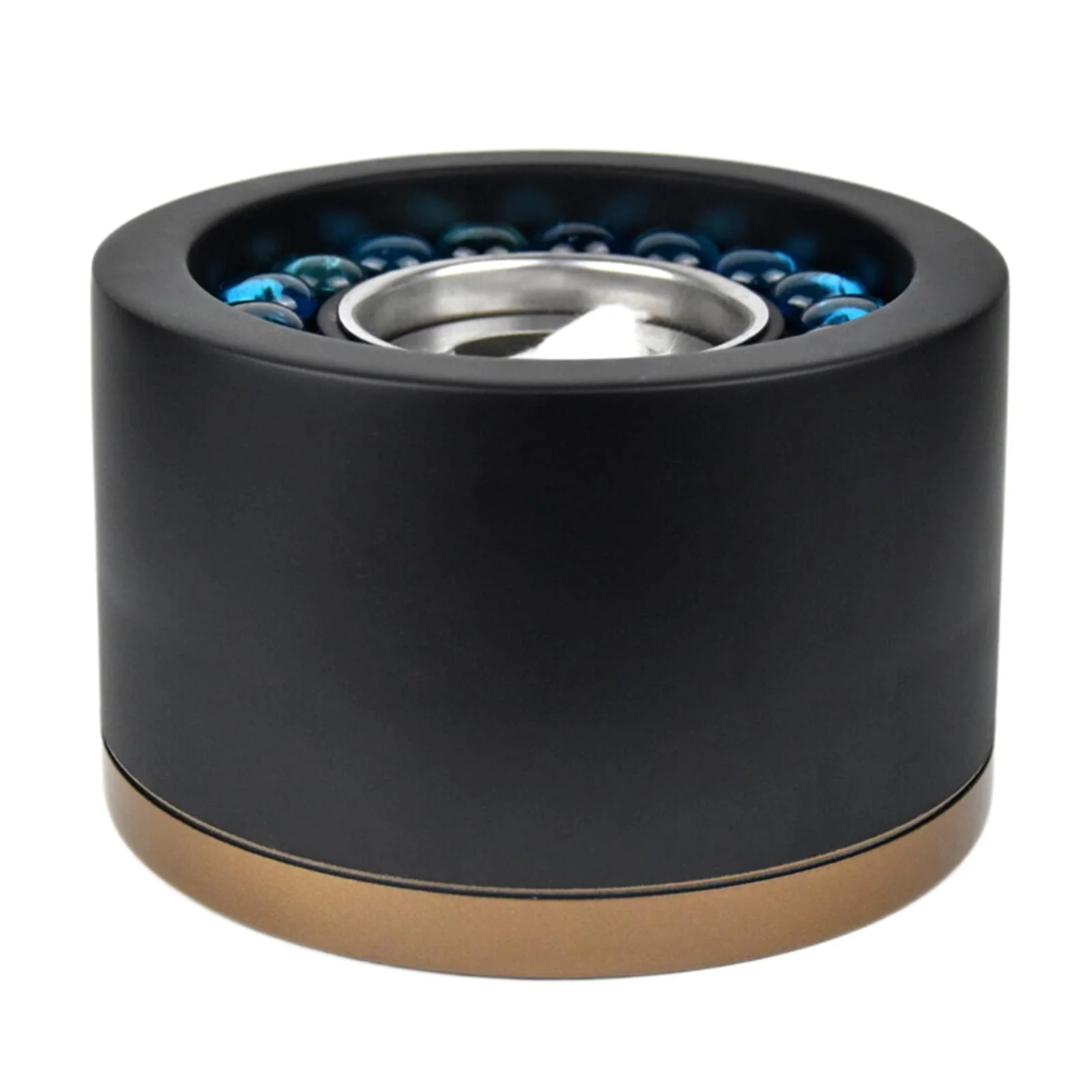 Portable Long Burning Tabletop Fireplace for Small Household Personal Flame Cups for Camping Balconies Decoration Black