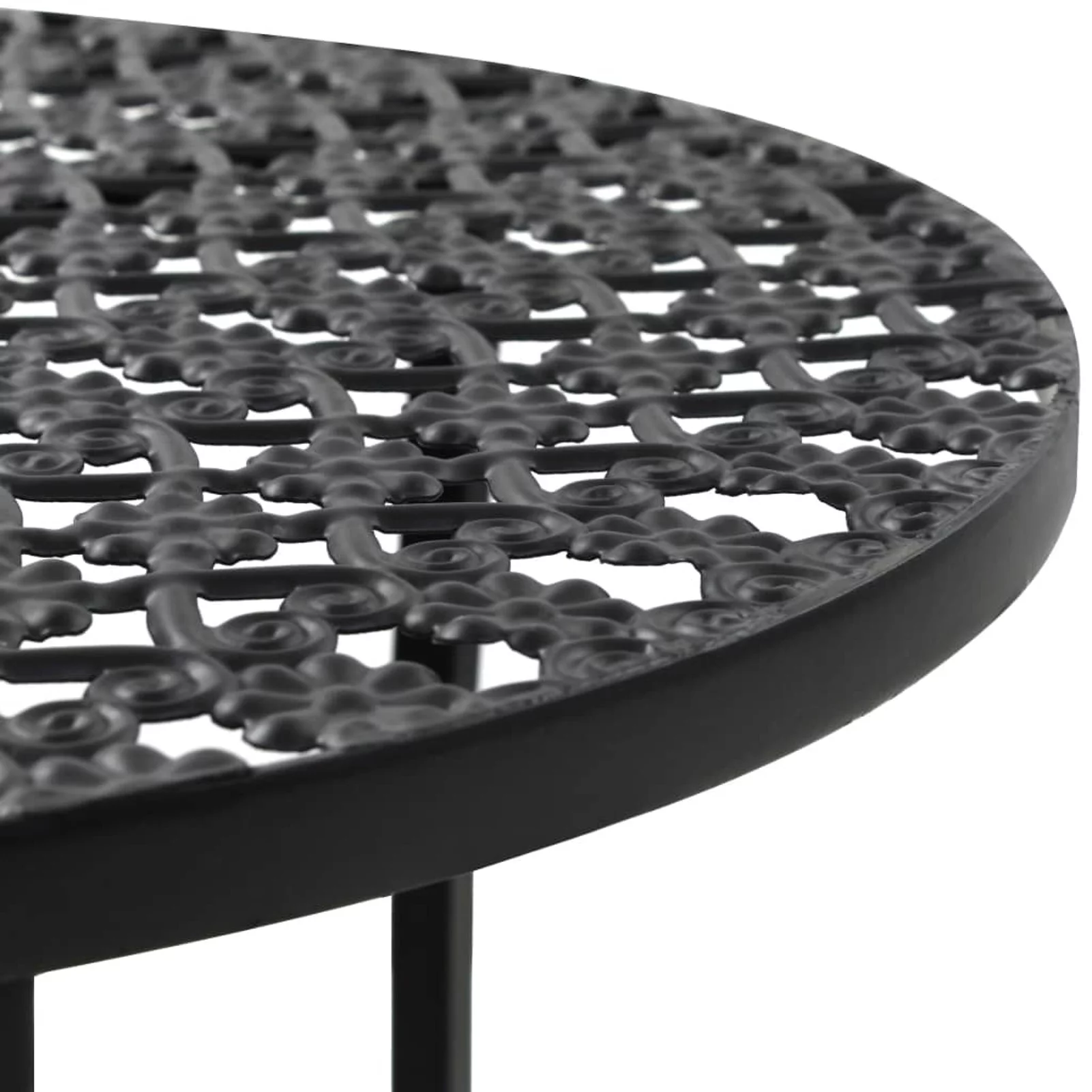 Carevas Bistro Table Black 15.7