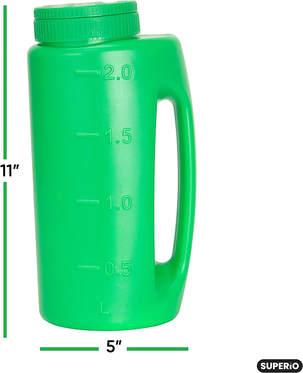 Ice Melt Salt Spreader Handheld Shaker for Lawn Seed, Salt, Ice Melt, Calcium, Deicer Shaker 2 Liter, Adjustable Hole Size, Handy for Fertilizer Lawn Seed Salt to Deice