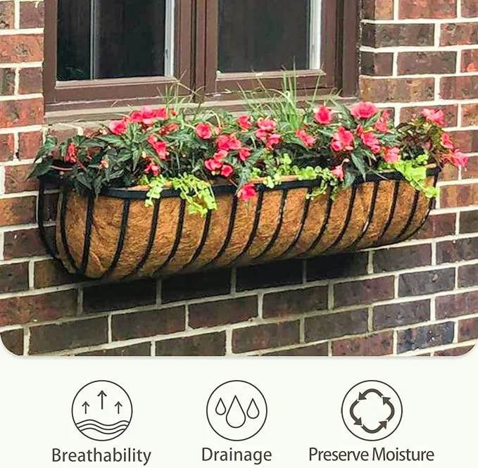 Coco Liner Roll 80x12 Inch, Natural Coconut Liners for Planters, Thick Coco Fiber Mat for Hanging Basket, Animal Mats and More, Easy to Cut