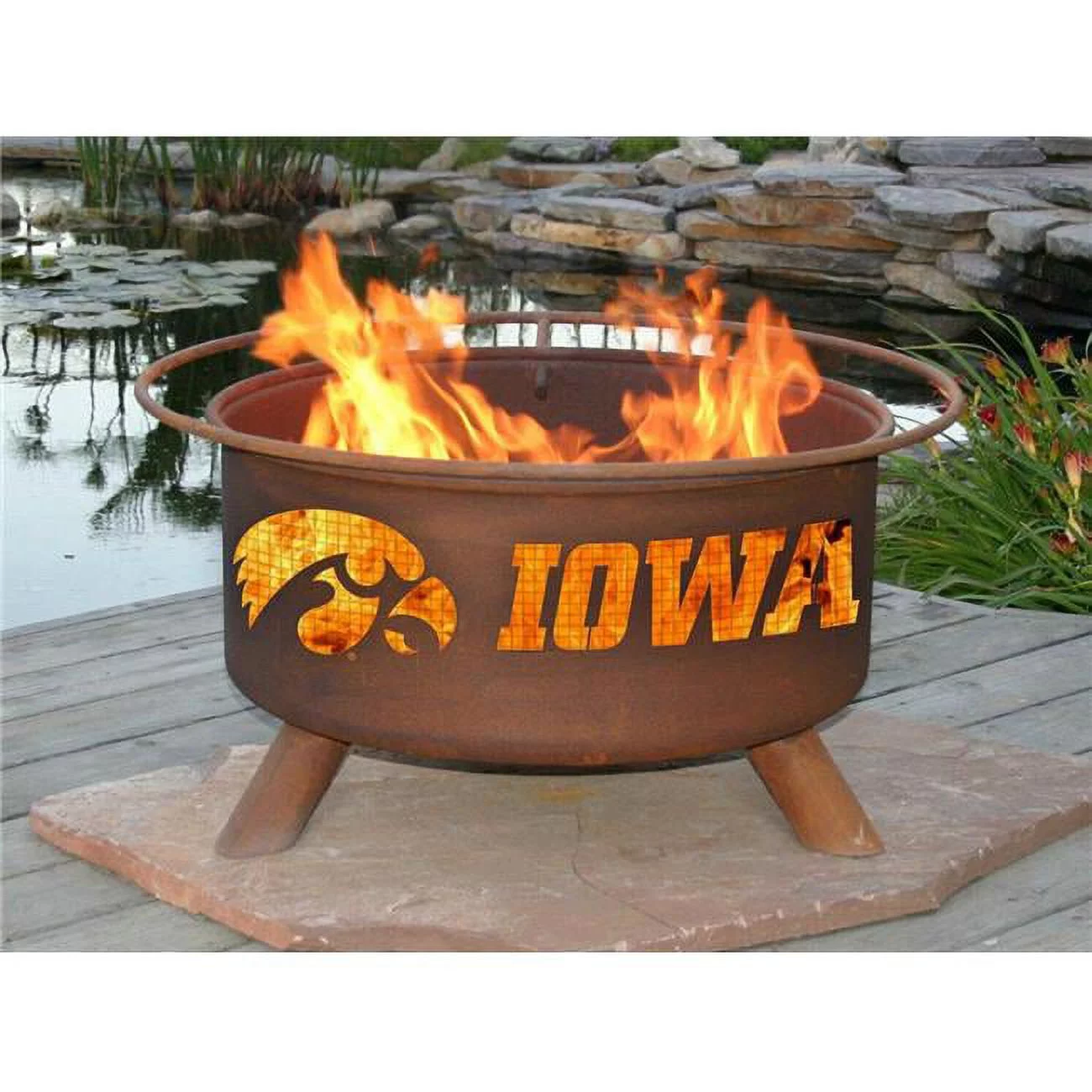 Patina Products  Iowa Fire Pit - Natural Rust Patina - 50 lbs