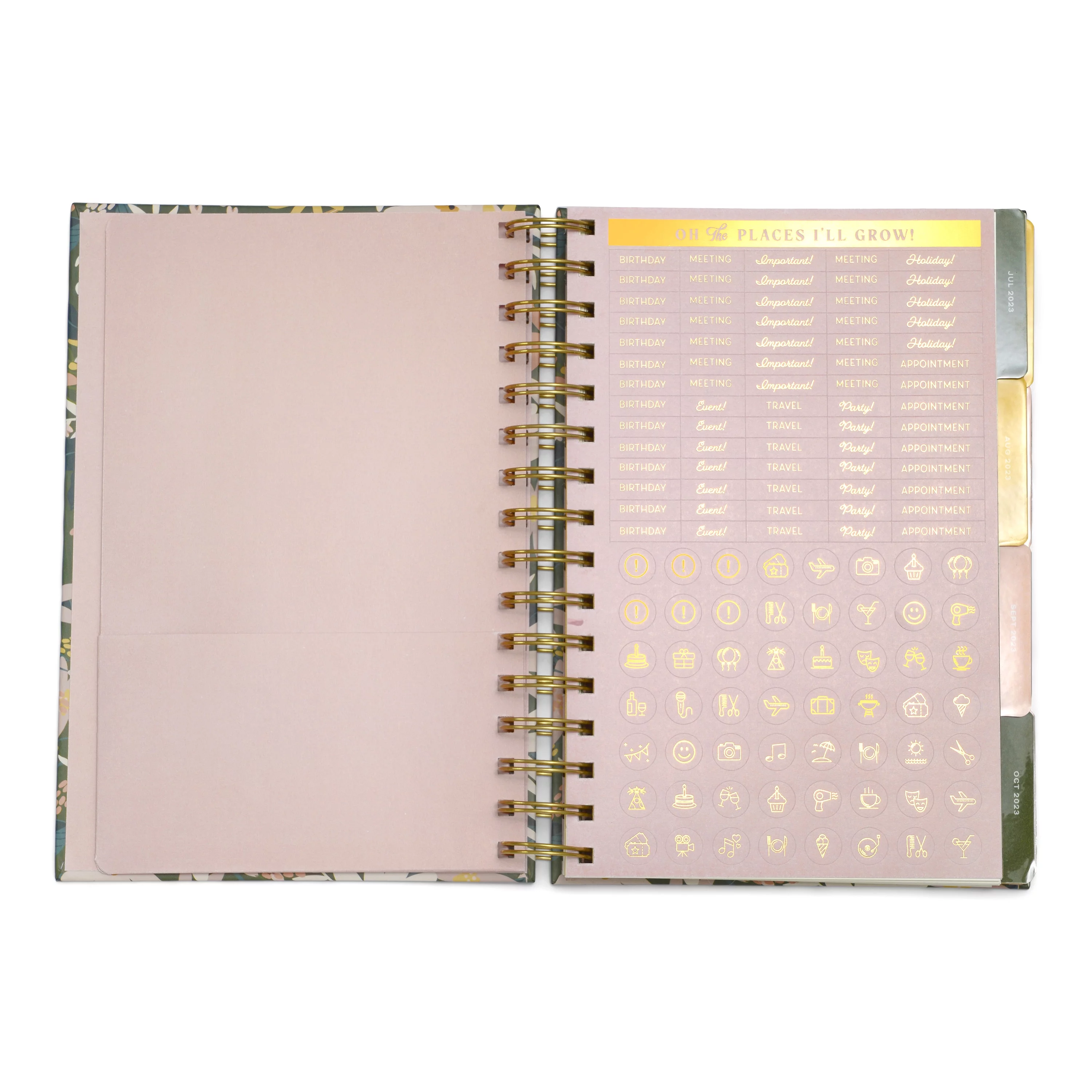 Think Ink Twin Wire Monthly Weekly Planner Oh the Places I'll Grow