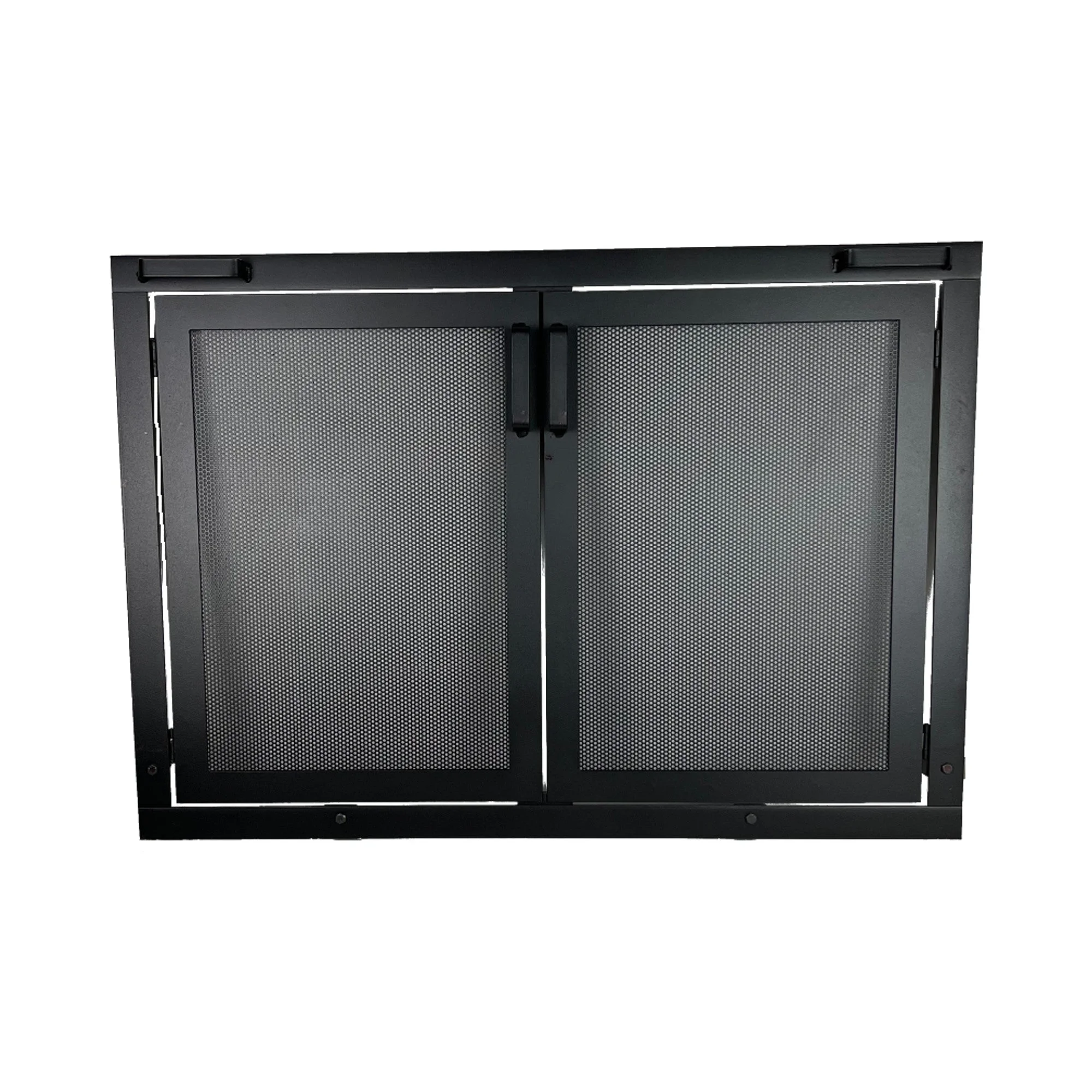 Fireplace Screen With Doors, Custom Made To Fit Your Fireplace, Simple Screen Design, Made in USA (52