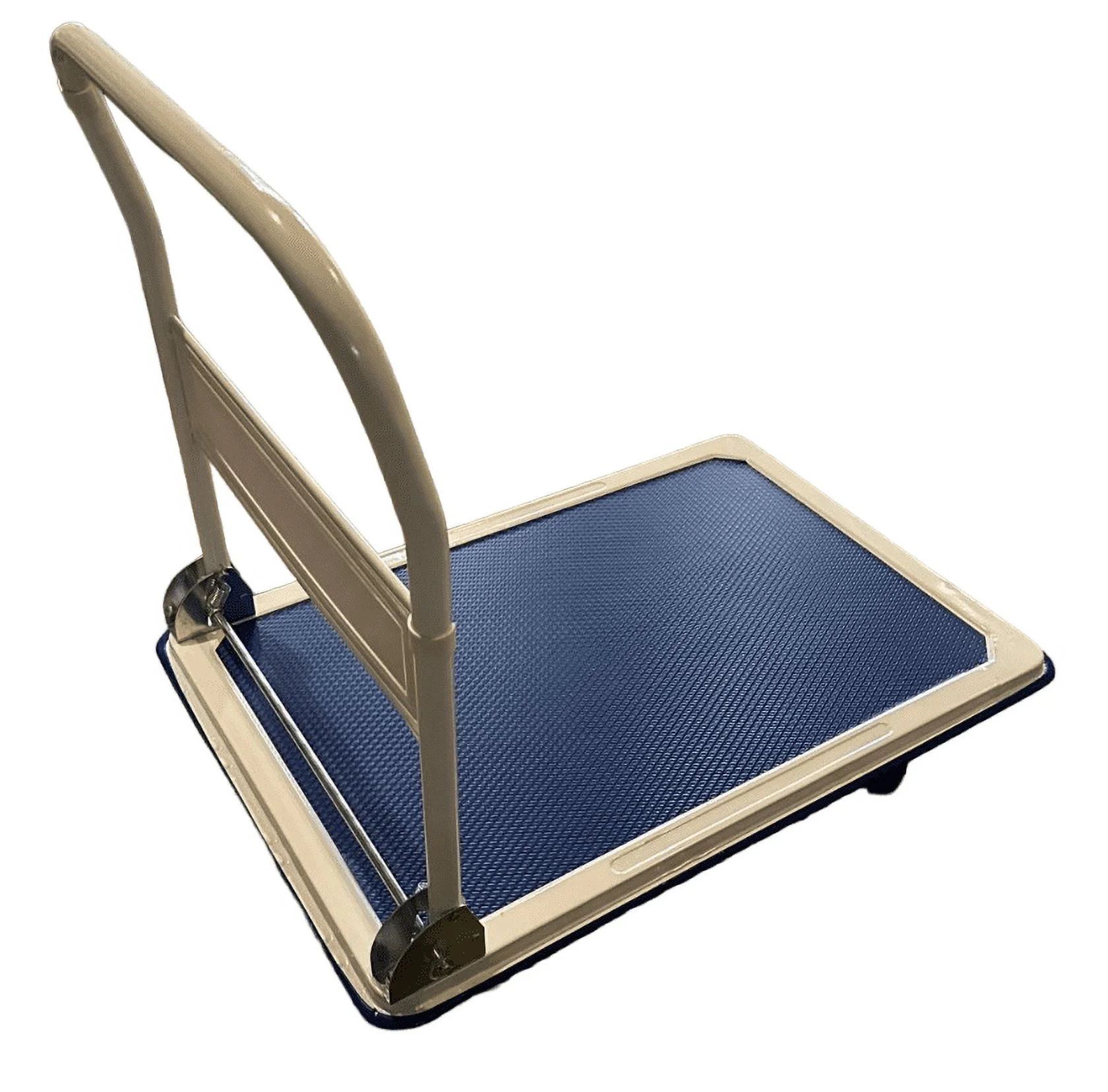 X Factor Folding Hand Truck 660 Lb Weight Capacity, 360° Rotating Wheels Folding and Rolling Cart Truck Push Dolly Trolley Platform Cart for Loading and Storage (Blue)