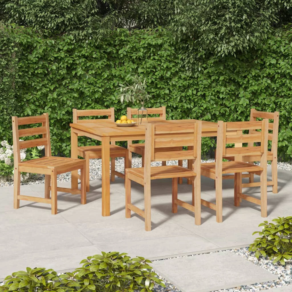 moobody Patio Chairs 6 pcs Solid Wood Teak
