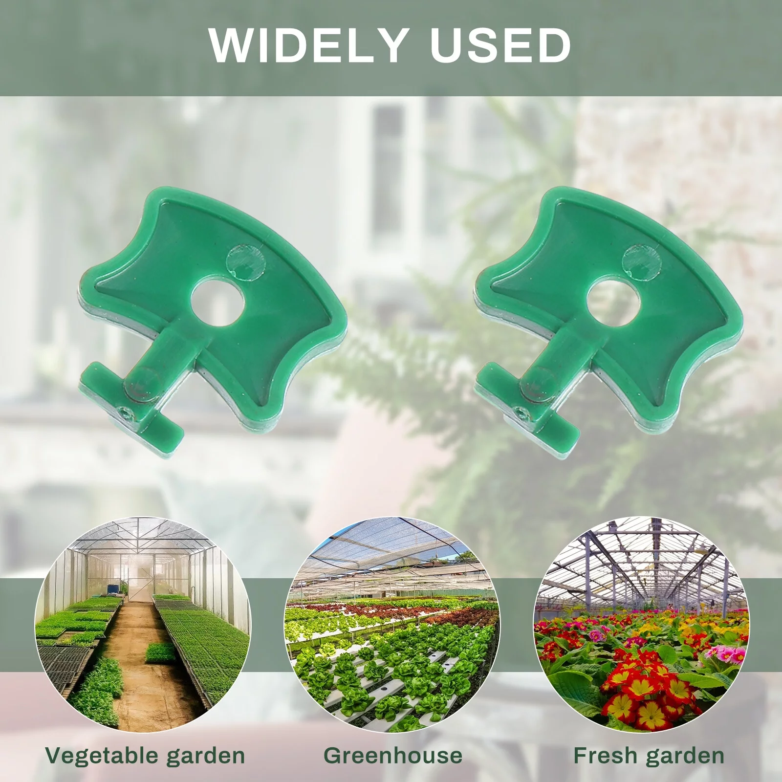 Gongxipen 250pcs Plastic Greenhouse Hook Winter Summer Sunshade Net Clamp Hard Net Clip