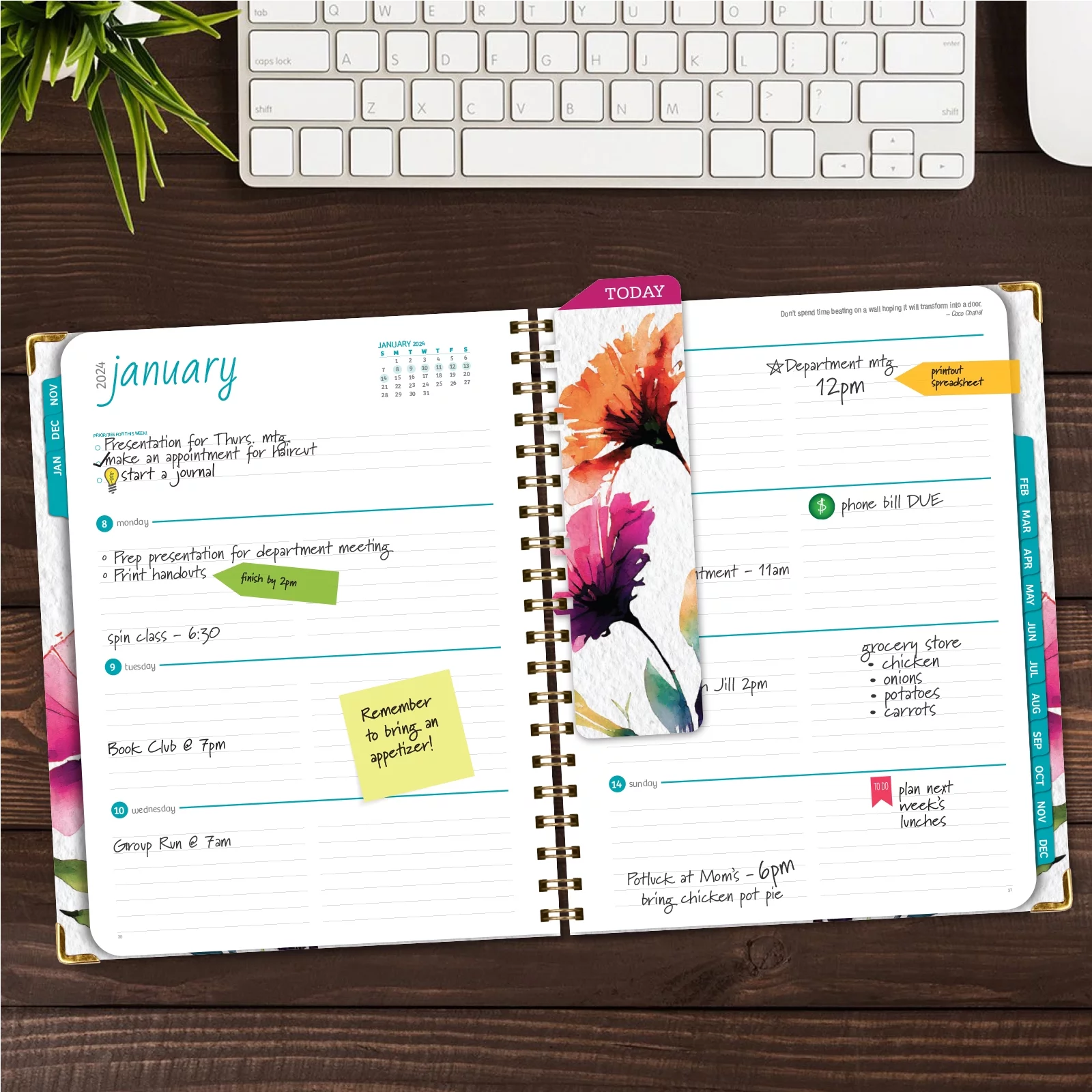 Hardcover CY 2024 Fashion Planner - 8.5