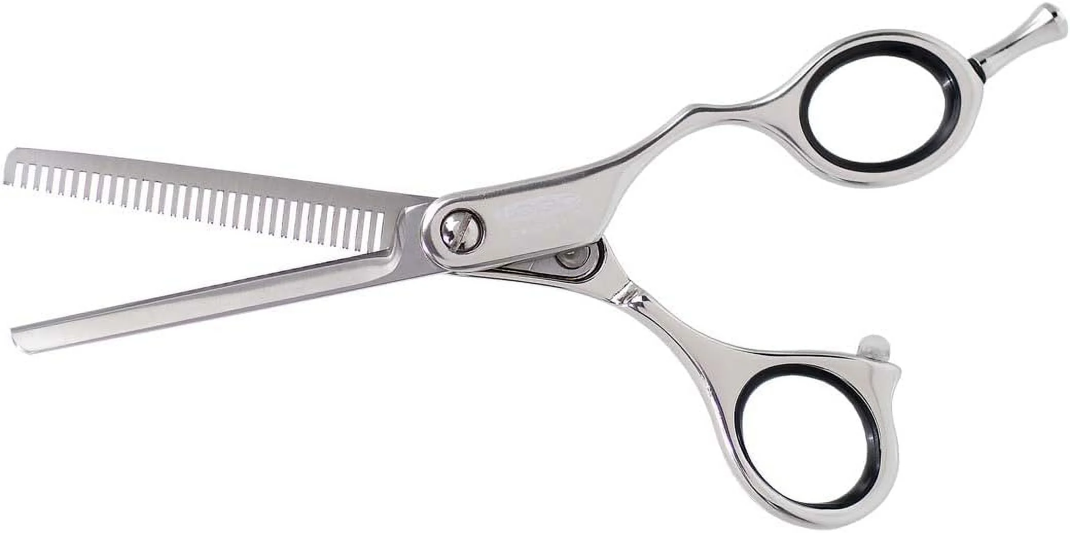 Silver Series 30T Thinning Ultra Lightweight Hair Cutting Shear Professional Stylist Barber Haircutting Scissors, Aluminum Handles, Stainless Steel