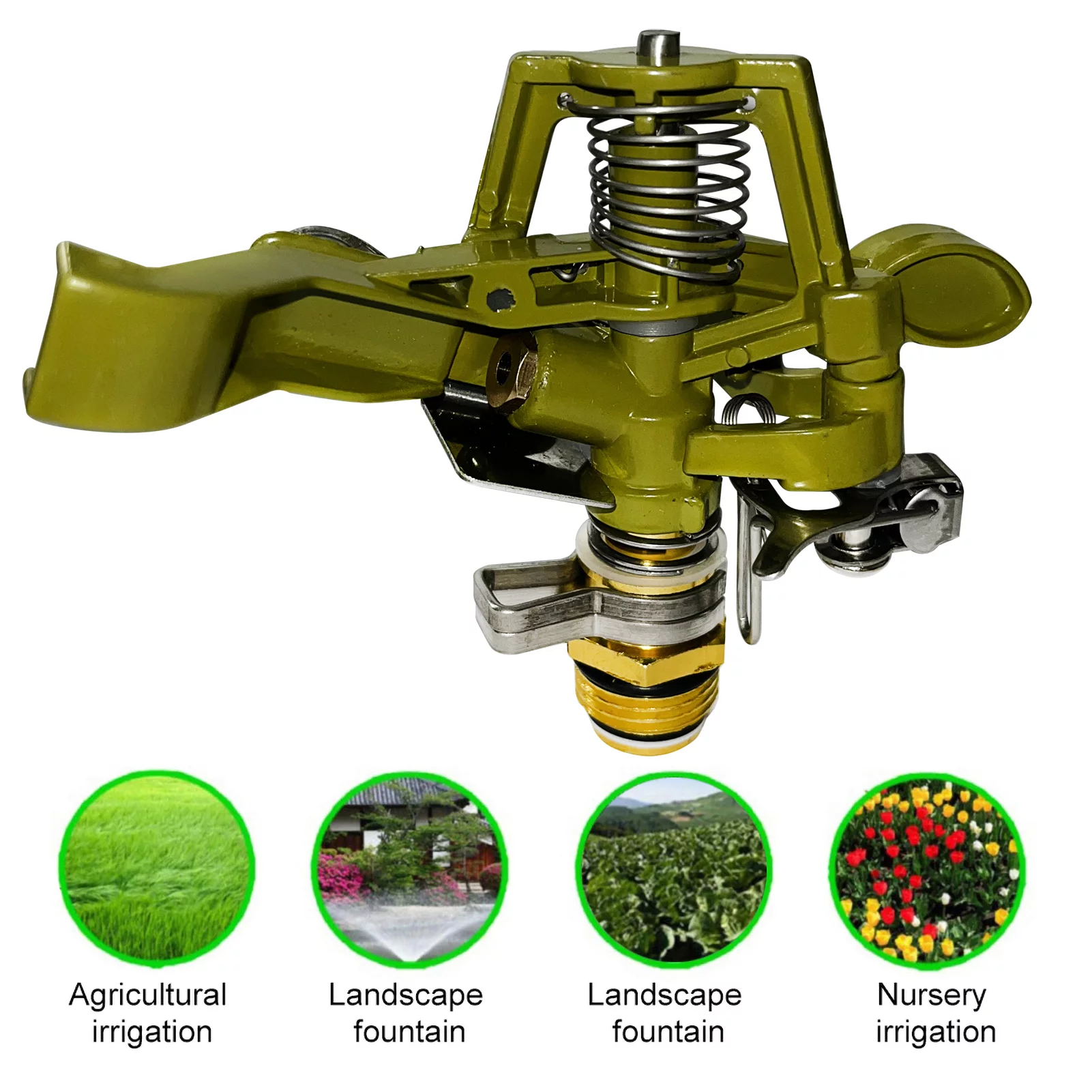 Dadypet Rain Bird,Pattern Rain Sprinkler Spray 4' Nozzle Rain Sprinkler Lawn Adjustable Pattern Rain 10-15m Water Distance Lawn Brass Spray Lifcasual Sprinkler Nozzle Mewmewcat Rain Kirsite