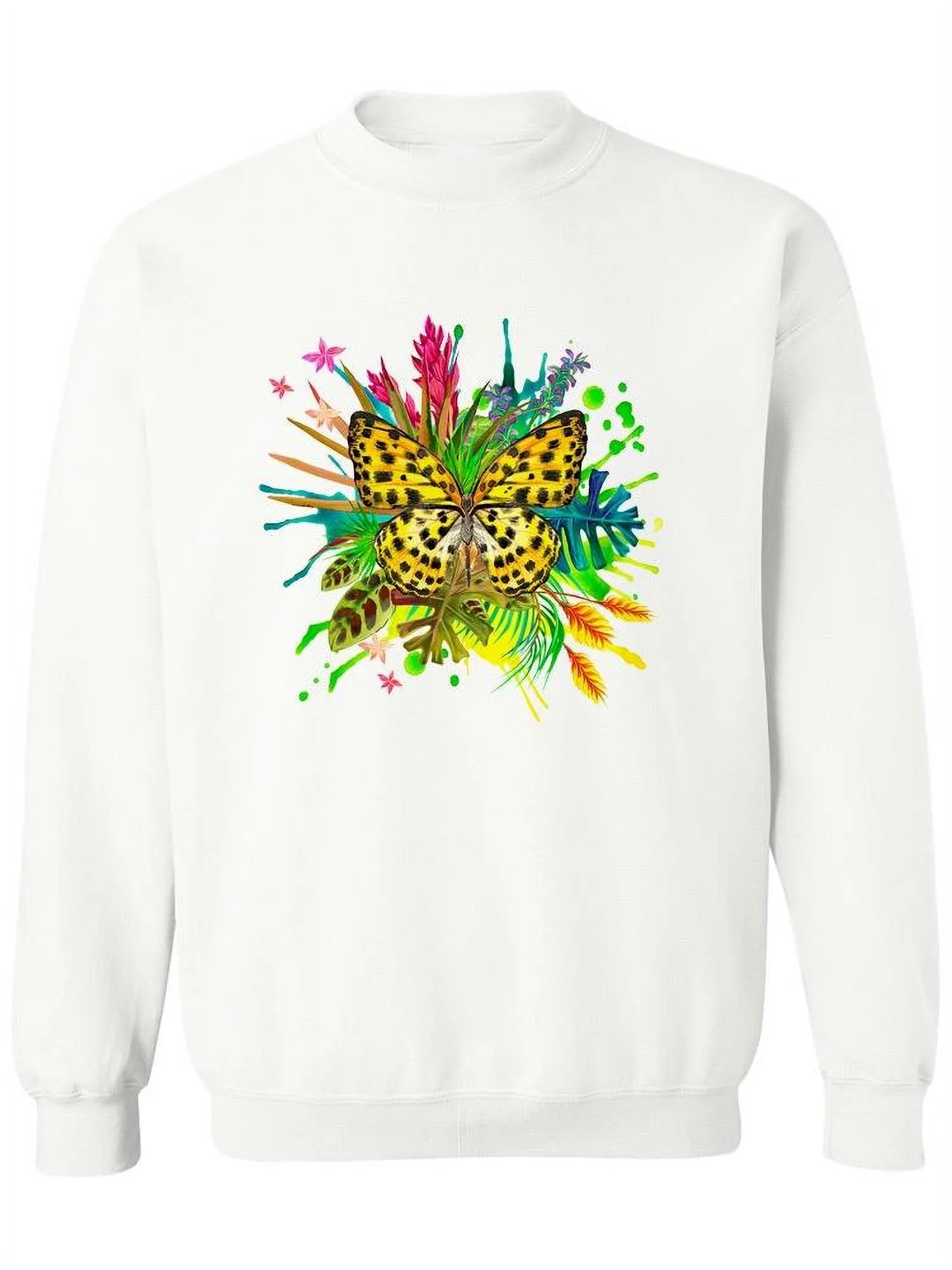 Butterfly, Watercolors. Sweatshirt Women -Image by Shutterstock, Female Small