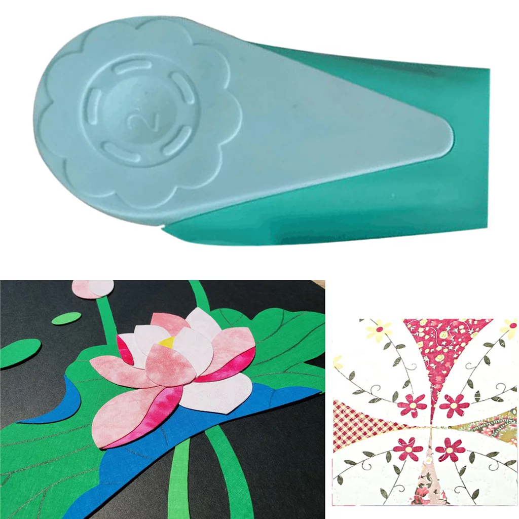 Fabric Bias Tape Makers 2inch Sewing Quilting Tools - Blue Green