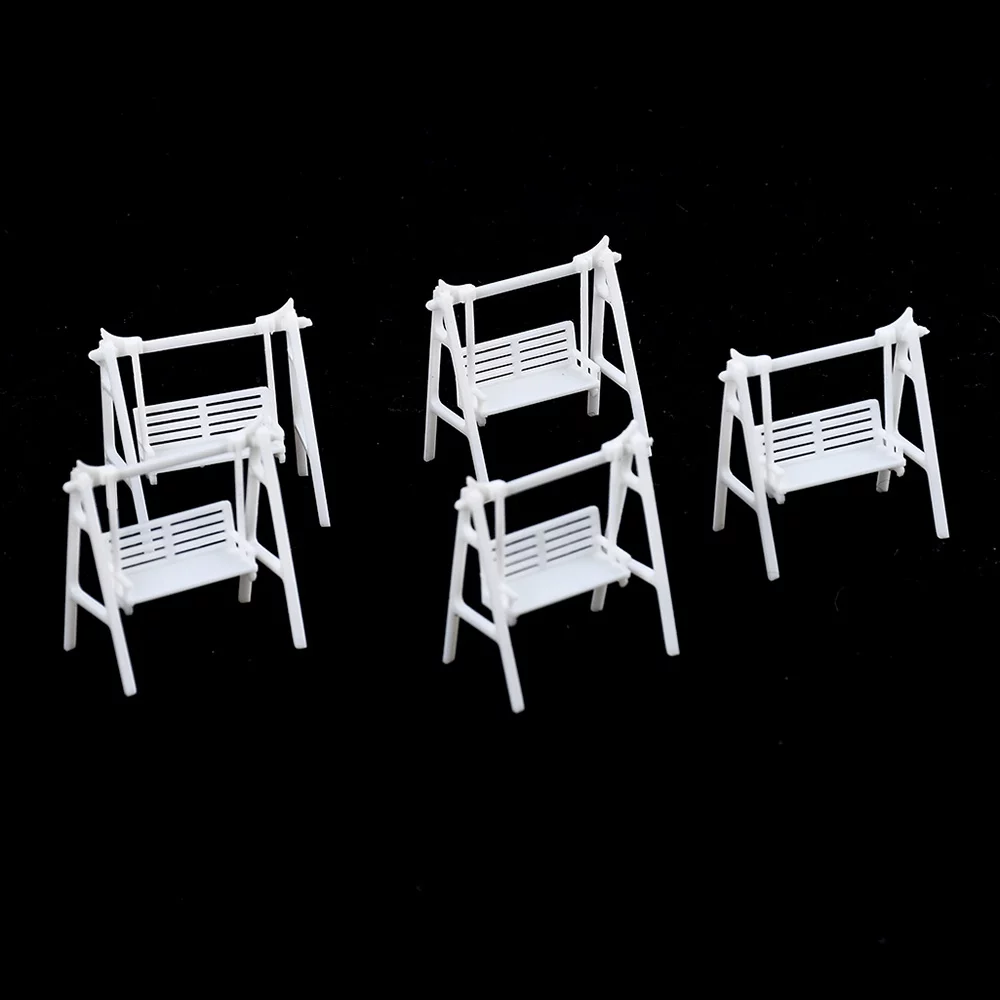 Swing Chair Model Yabuy 5Pcs DIY Sand Table Model House Material Garden Miniature Landscape Swing Chair Model