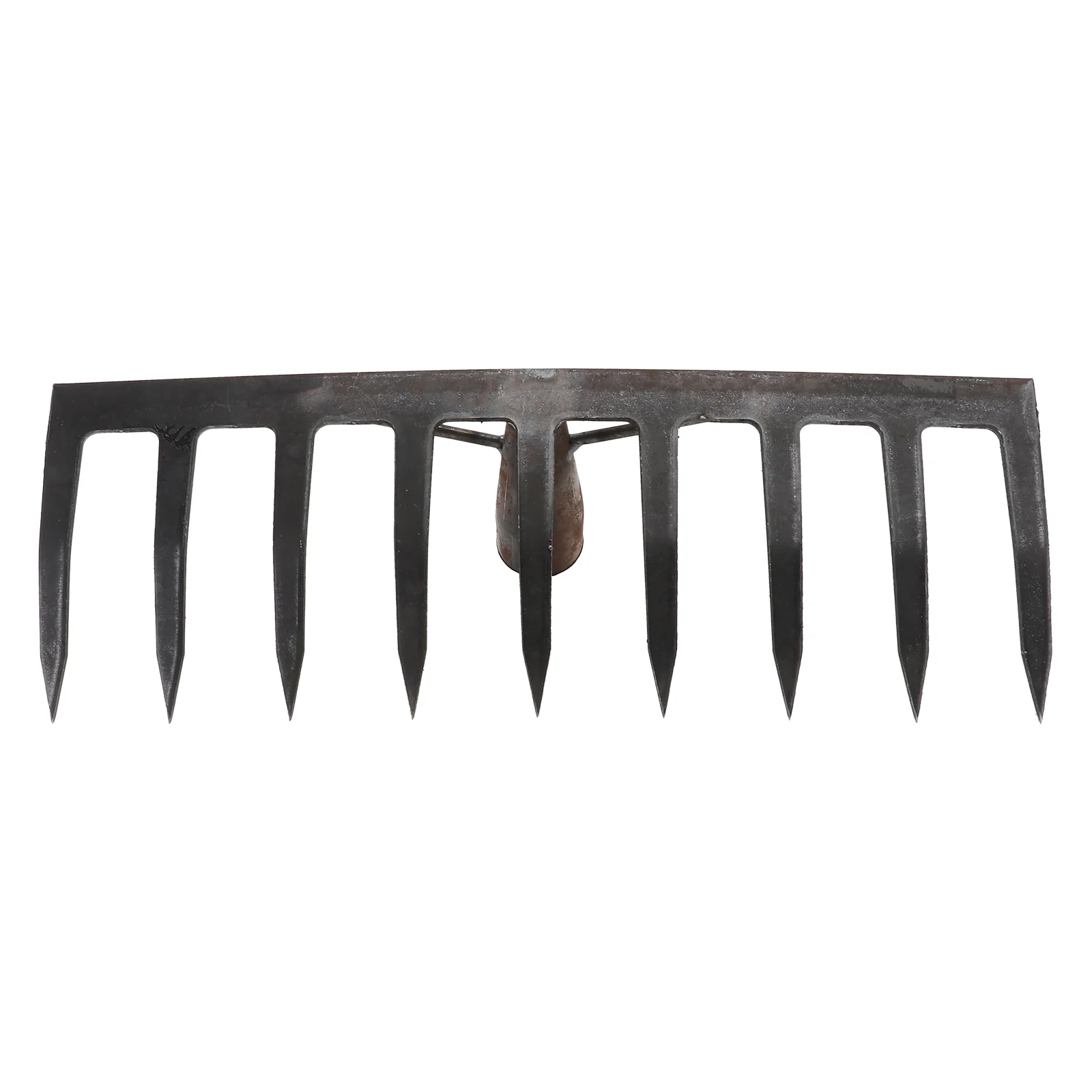Gongxipen 1Pc Plowing Grass Rake Agricultural Rake Farm Implement Gardening Tool Dark Grey