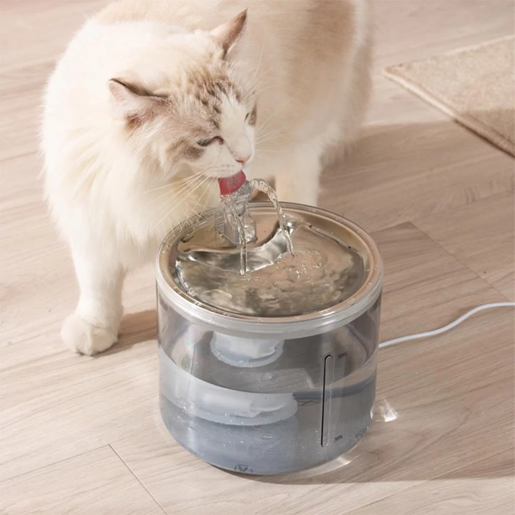 Cat Water Fountain Transparent Sensor Drinking Bowl Drinking Water Dispenser