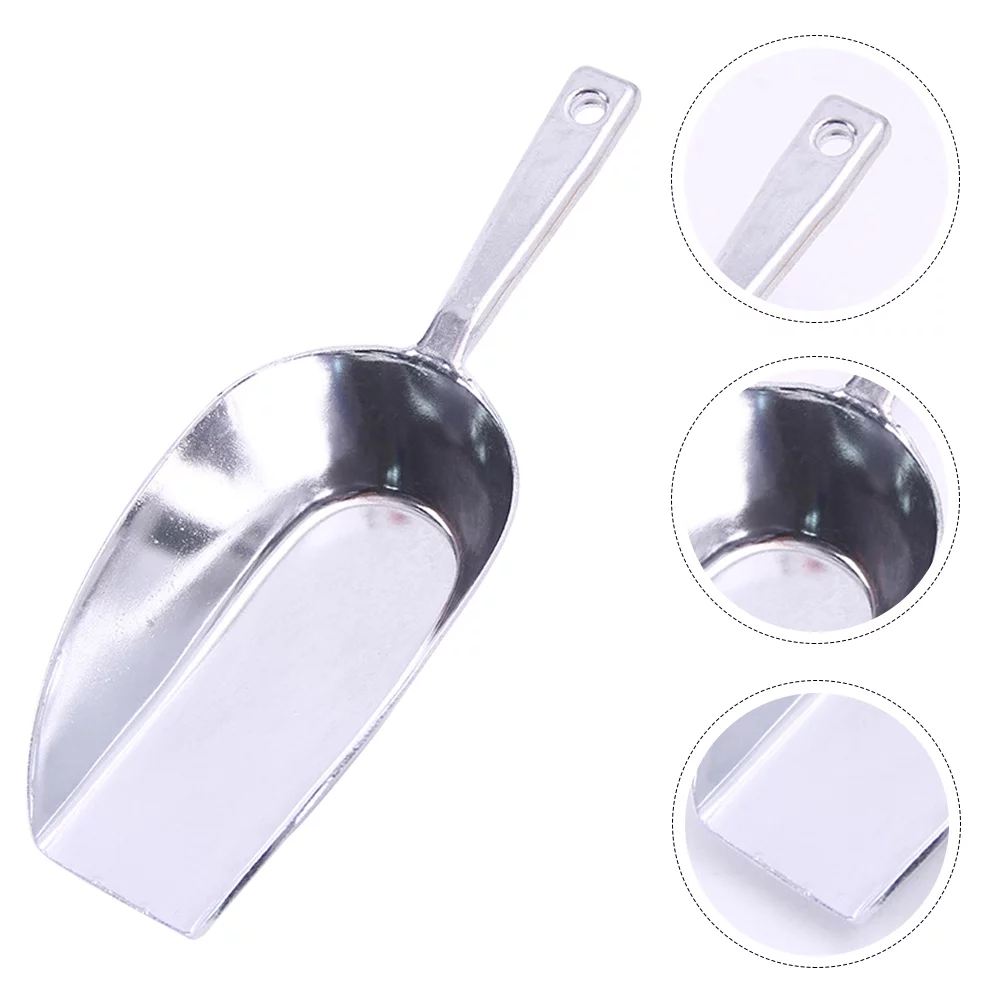 Scoop Ice Flour Food Metal Dry Cube Kitchen Candy Sugar Scoops Large Shovel Measuring Aluminum Dog Bar Bin Bucket