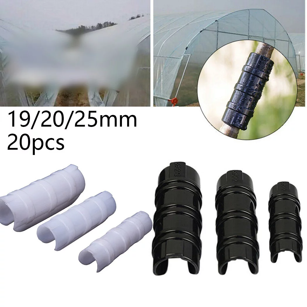 20Pcs 19/20/25mm Clip Plant Greenhouse Film Clips Fixed Pipe Frame Tube Clamp