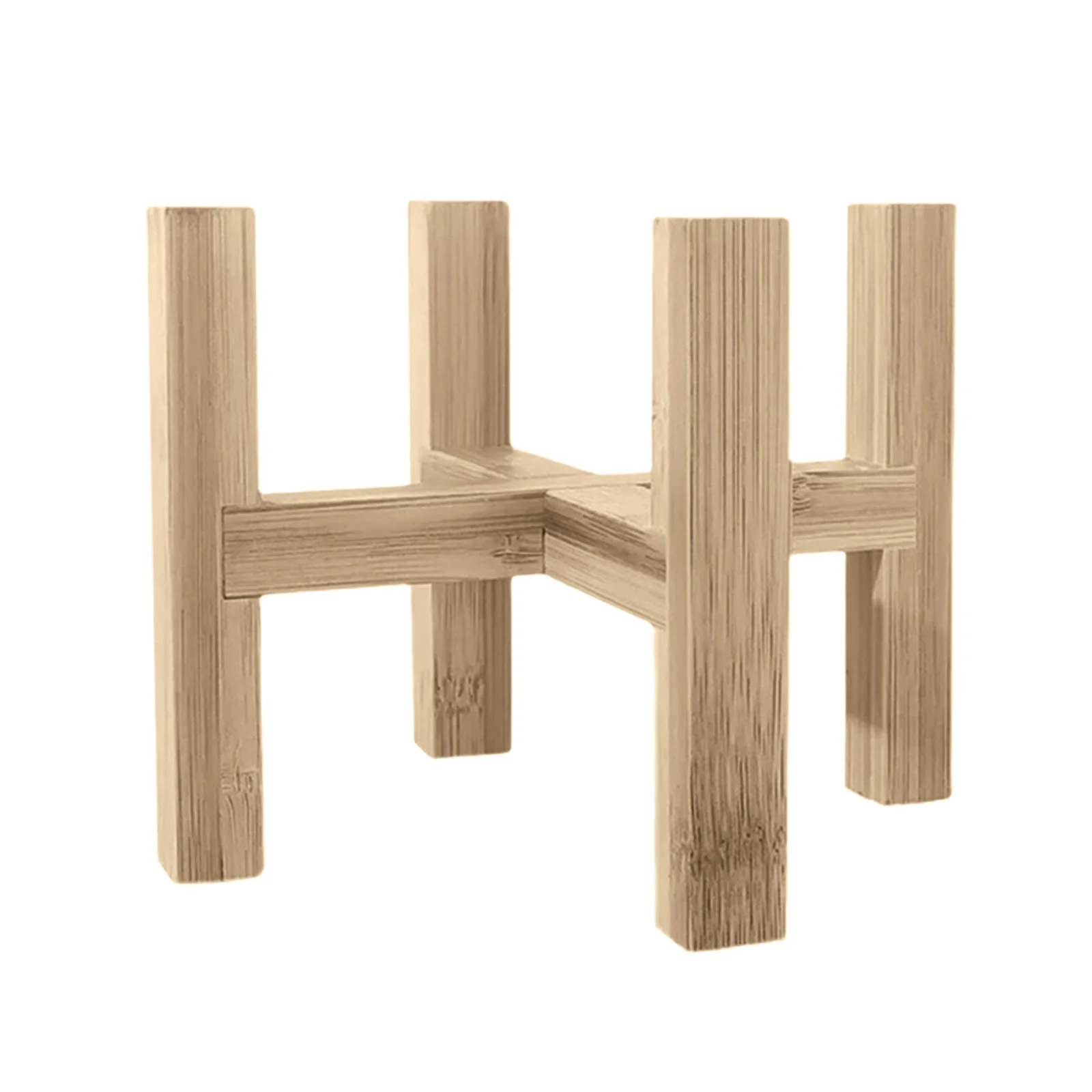 Spring Sale Durable Wood Planter Pot Trays Flower Pot Holder Strong Standing Bonsai Holder Home Garden Indoor Display Stand Shelf