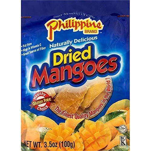 Single Pack  3.5Oz/100G Dried Mangoes by Filipino Brand