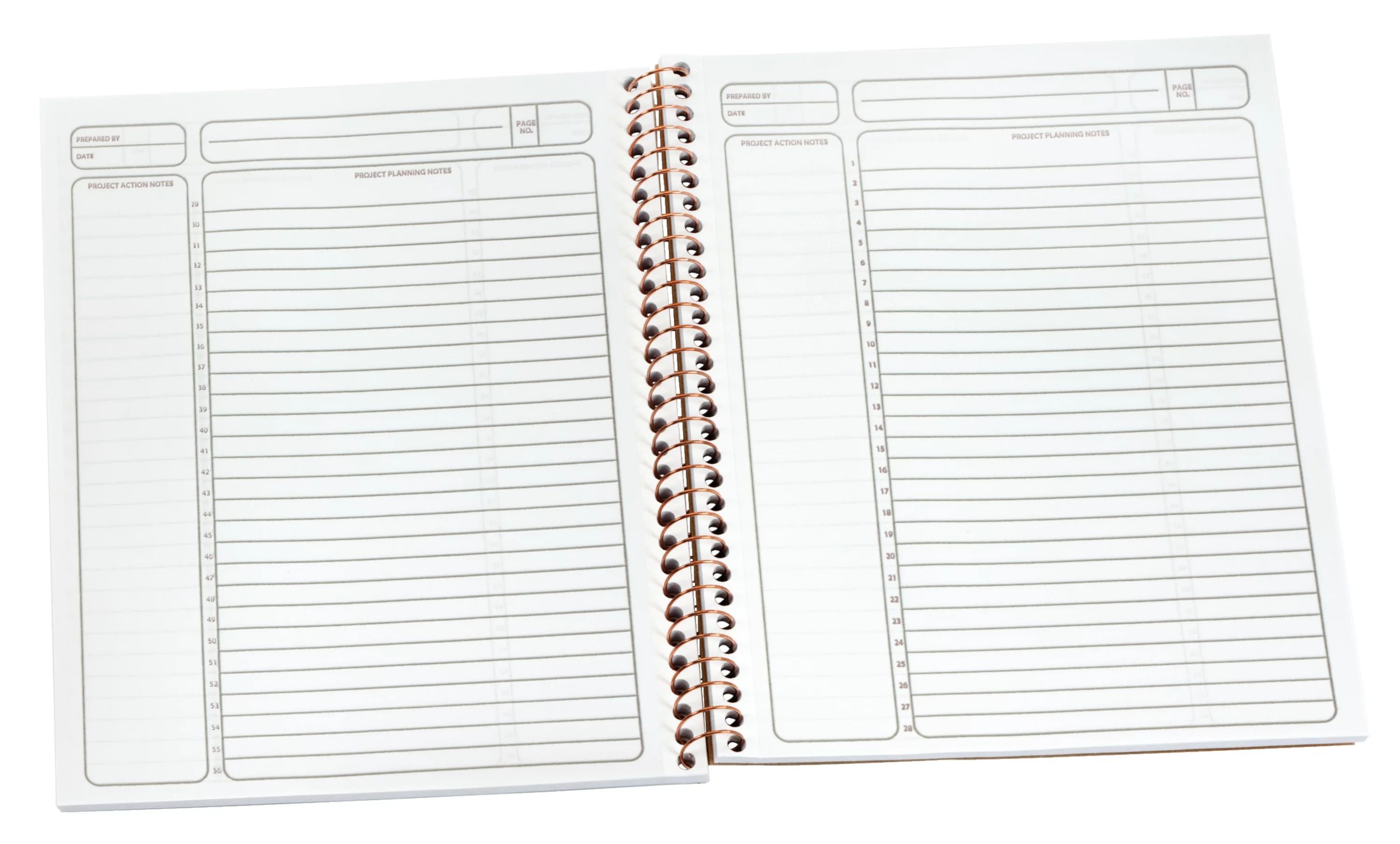 Ampad Gold Fibre Classic Project Planner Notebook, Spiral Bound, 84 Sheets