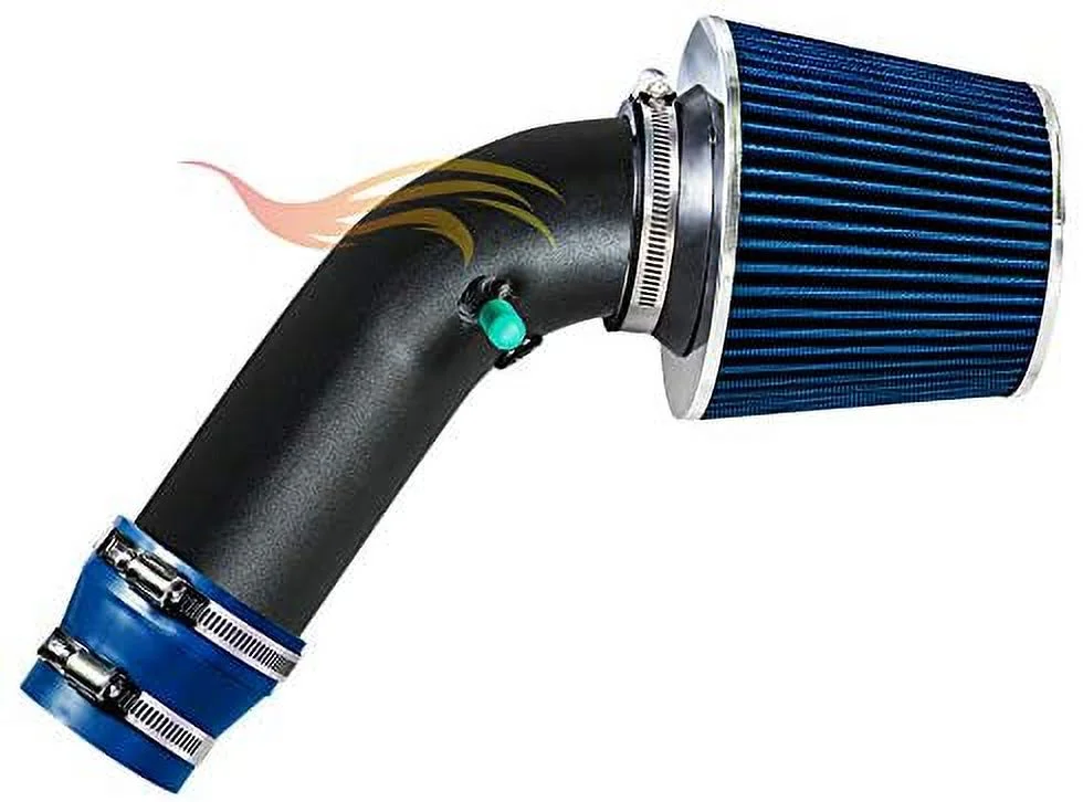 RW SERIES - MATTE BLACK PIPE BLUE - SHORT RAM INTAKE Compatible For 99-03 CHEVY TRACKER/SUZUKI GRAND VITARA 2.5L