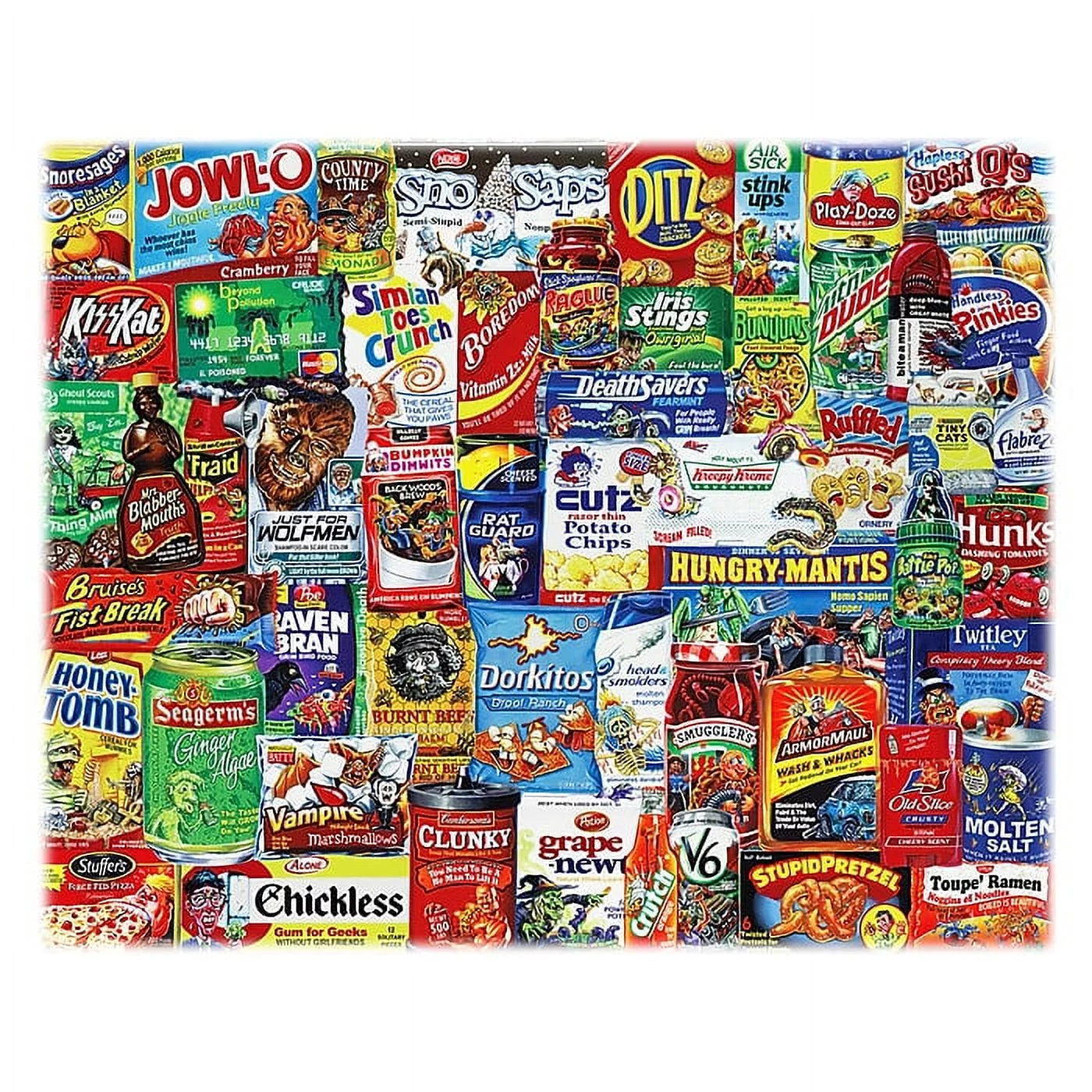 Springbok Puzzles Looney Labels 500 Pieces Jigsaw Puzzle