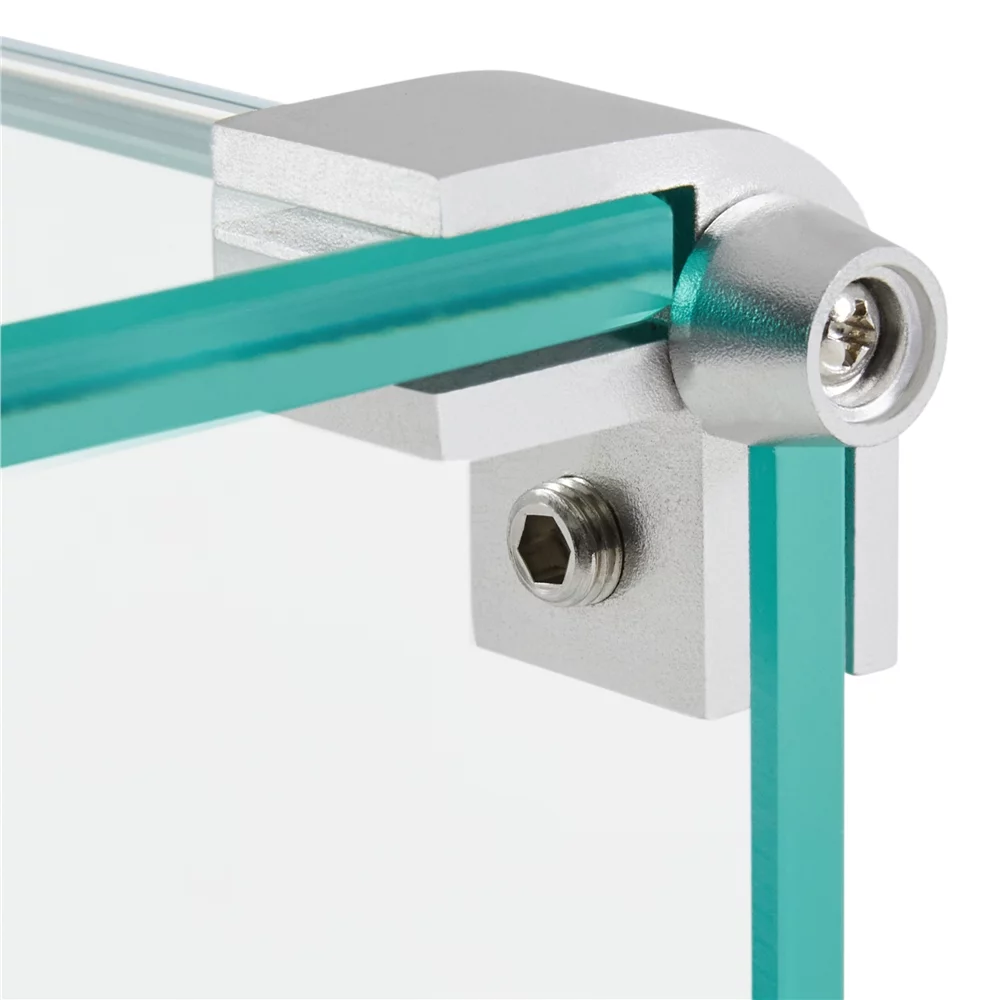 Yaheetech 23.5'' L x 7.5''W Rectangle Gas Fire Pit Wind Guard, Clear