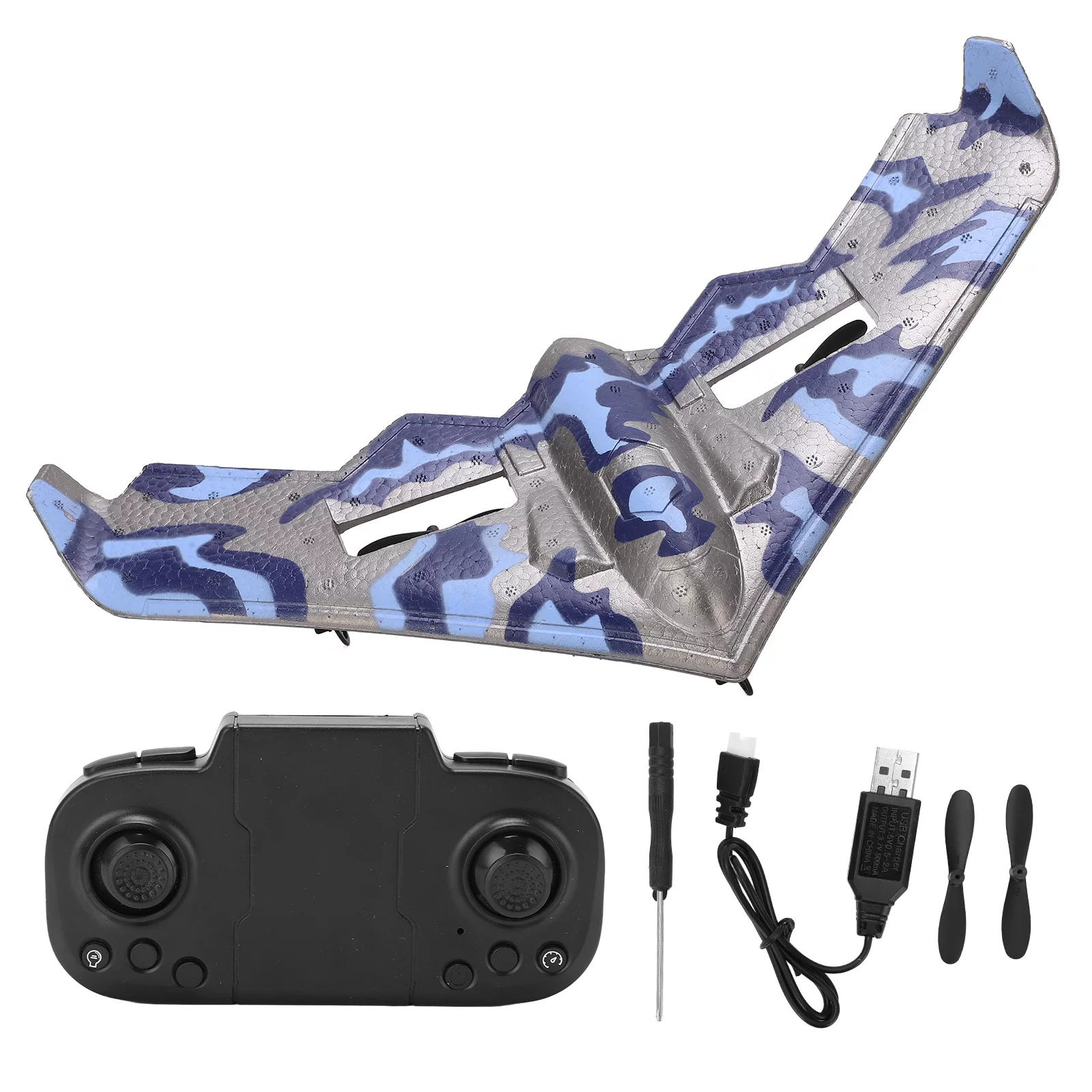 RC Airplane, RC Airplane Glider TY8 Fixed Triangular Wing 2.4GHz Remote Control Aircraft EPP Foam for Teenagers Beginners
