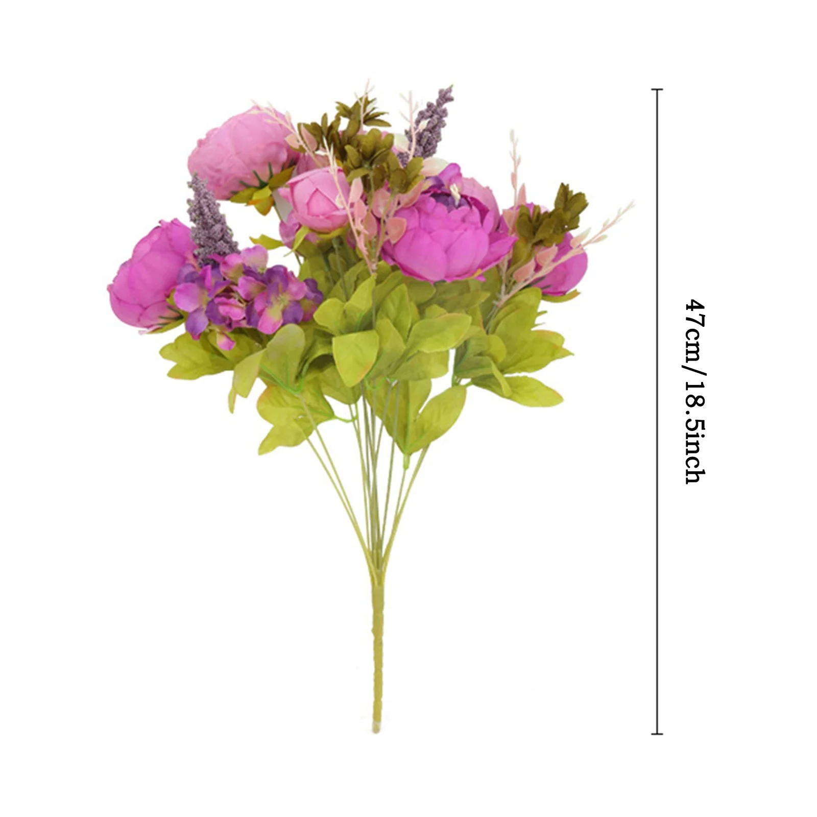 HALJEN Artificial Flowers for Outdoors in Pots 13 European Style Core Peony Flowers Home Table Dress Wedding Photography Decoration Flower Flowers