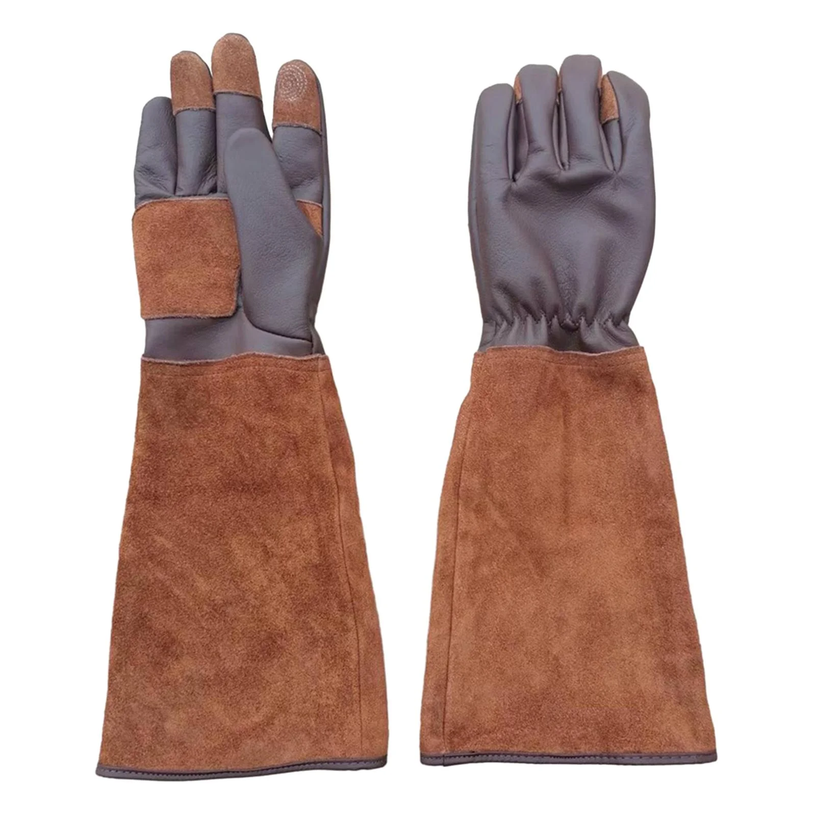 SunniMix Gardening Gloves Anti Stab Breathable Professional PU Leather Garden Gifts Tools L