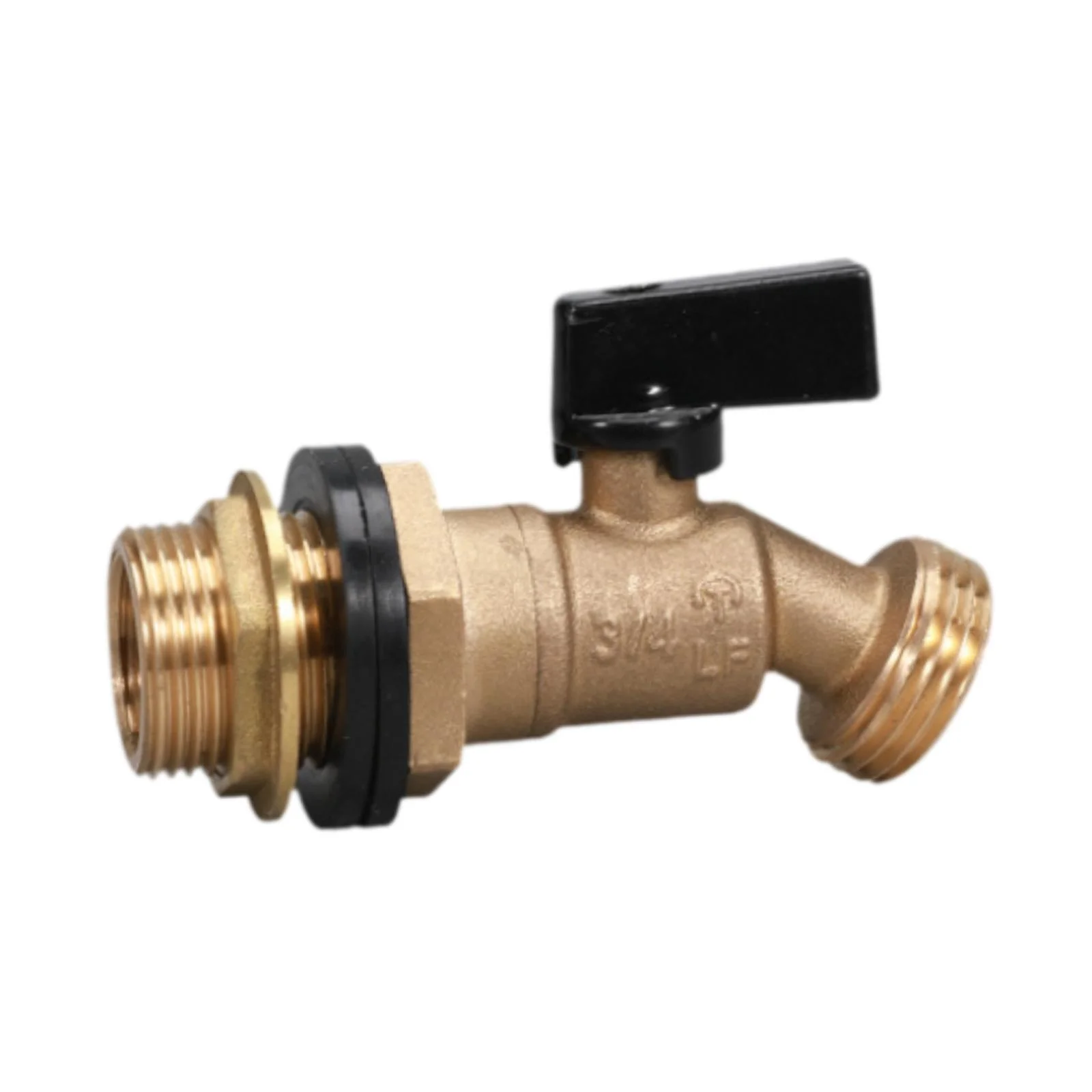 Gazechimp Brass Hose Valve Faucet 3/4 inch IBC Tote Adapter for Agriculture Irrigation Type B