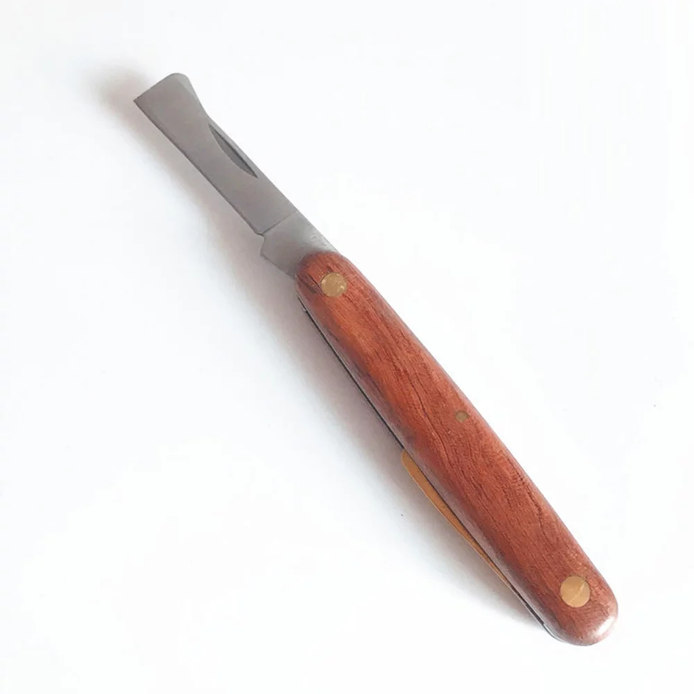 SENRISE Stainless Steel Folding Grafting Knife Cutter Sharp Blades Double-Opening For Pruning Sawing Outdoor Garden