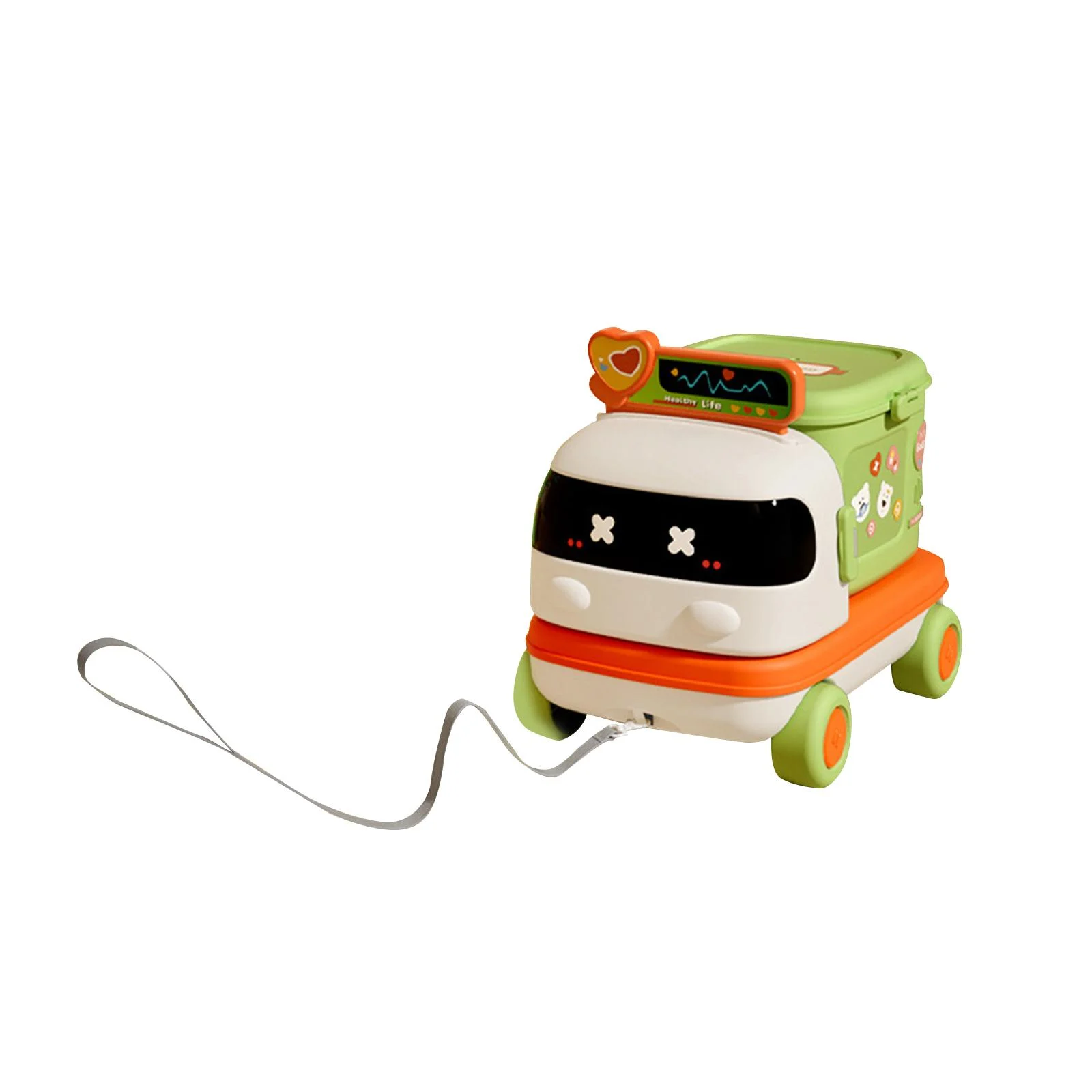 DOLITY Kids Pretend Play Set Montessori Toy Easy to Store Portable Imaginative Play for Green