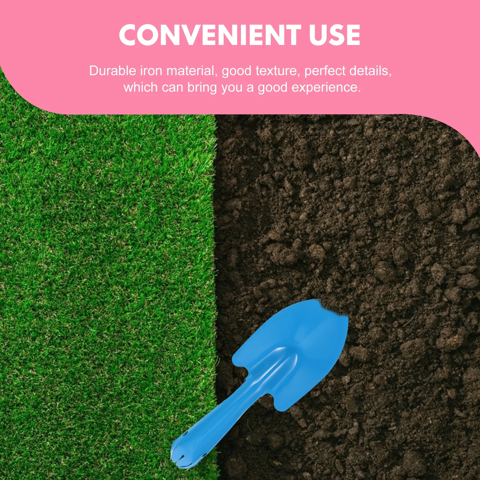 Siamese Small Shovel Soil Dig Garden Tool Mini Gardening Spatula Iron Boy Child 4 Pcs