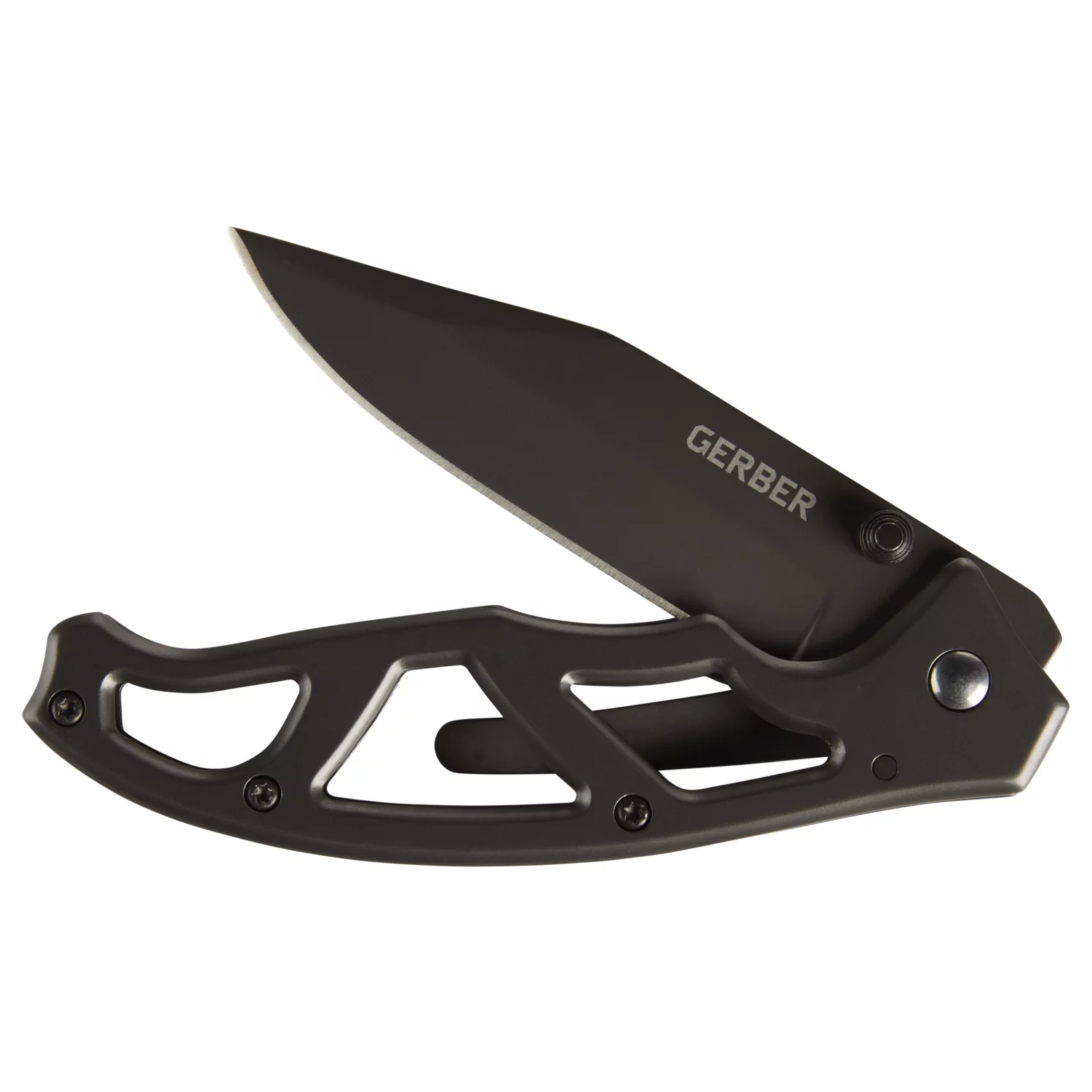 Gerber Gear Paraframe I, Ti Nitride Coated, Black, Plain Edge, 22-48446