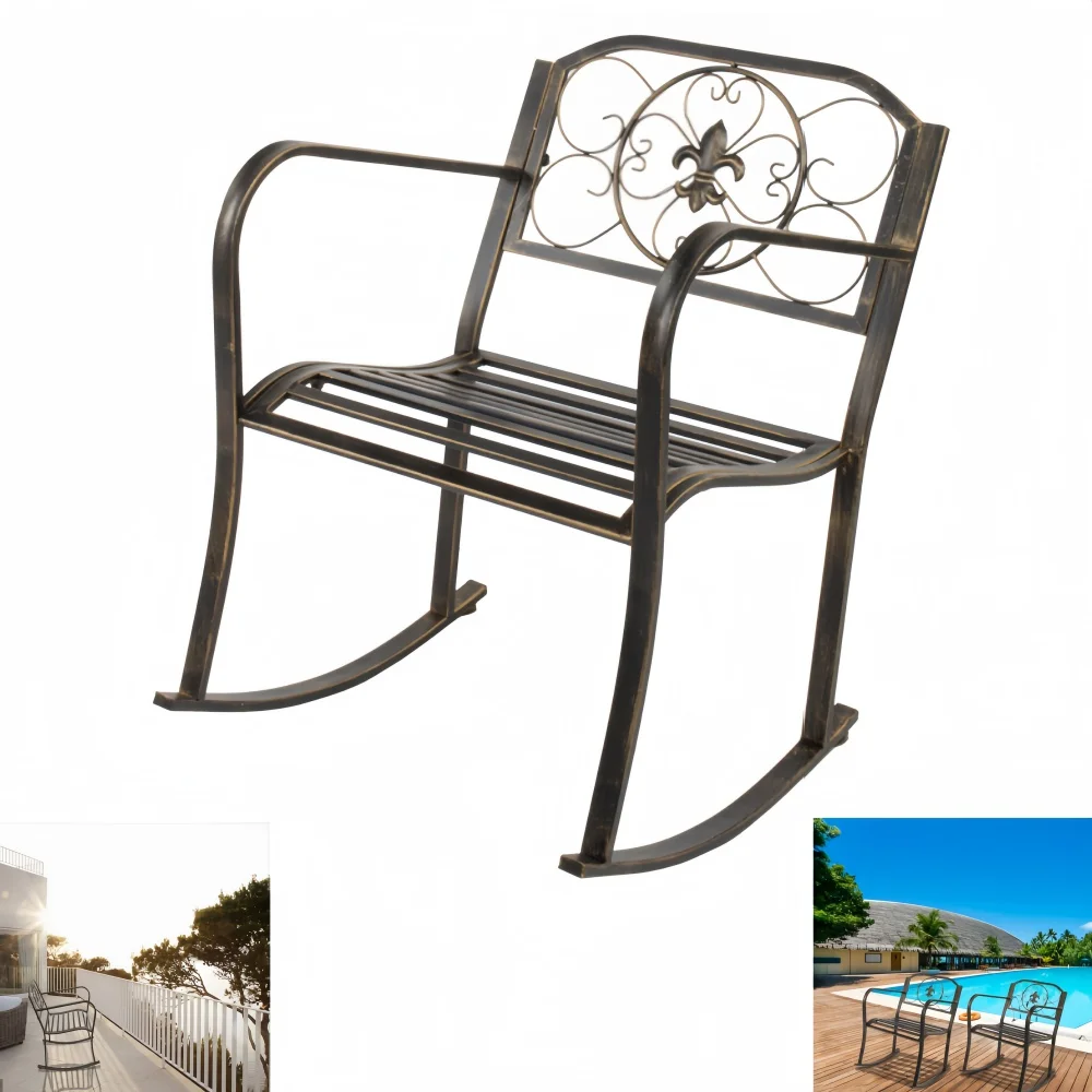 YAHaOLHGD Rocking Flesh Flat Tube Solid IronsUnique Single Bronze Color