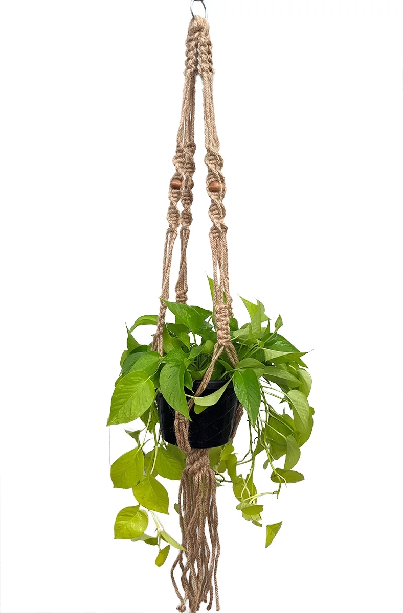 Natural Jute Macrame Plant Hanger - 55