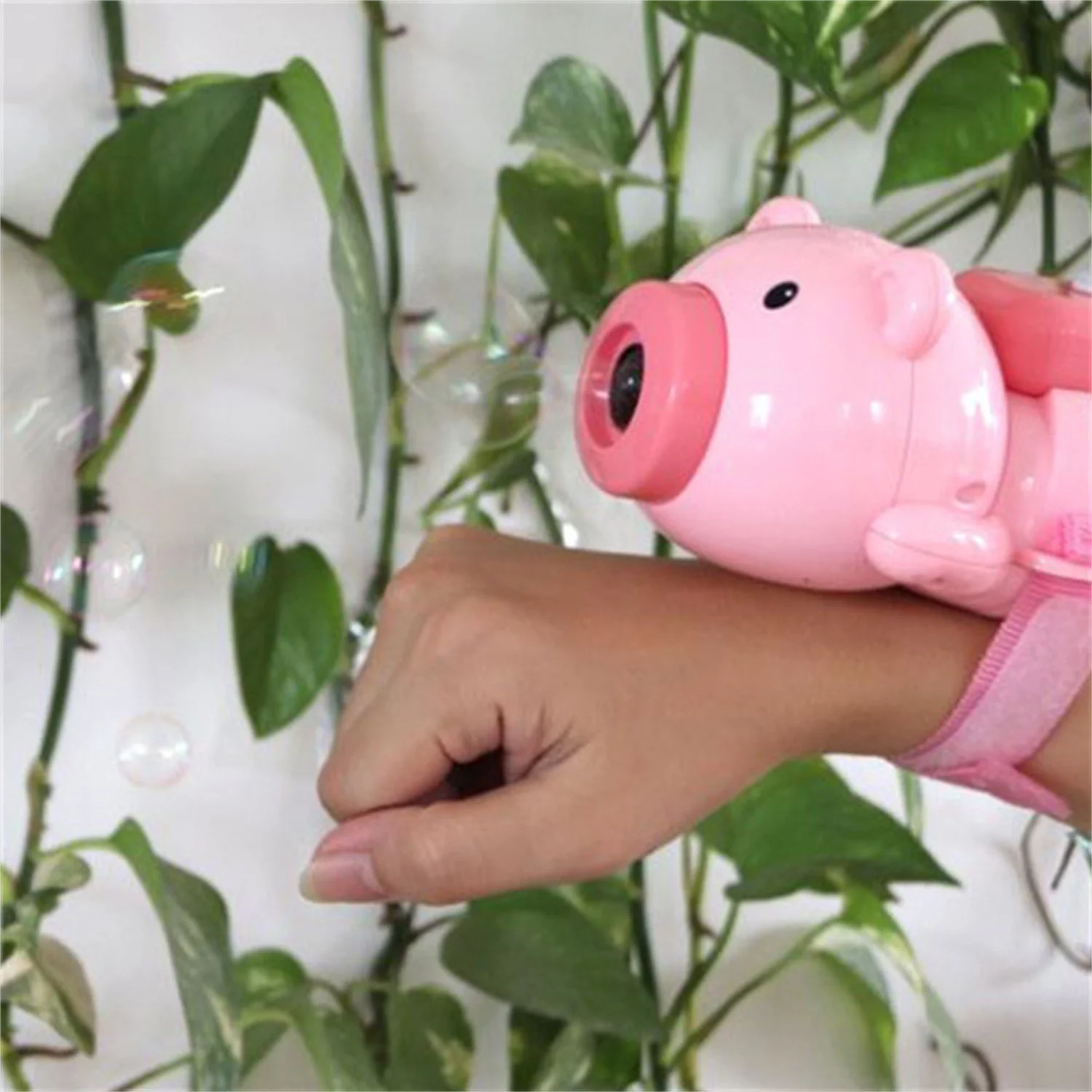 AaSFJEG toys Meowscles Automatic Luminous Music Wristband Bubble Blo Machine 600 Bubbles/Min 10Ml