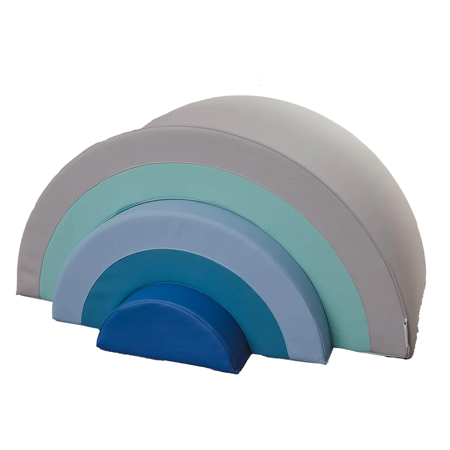 YOUB, CF322-230TRQ, Rainbow Arch Trio Climber, Tranquility, Baby Playground Activity, Toddler Homeschool or Preschool Soft Play Blocks