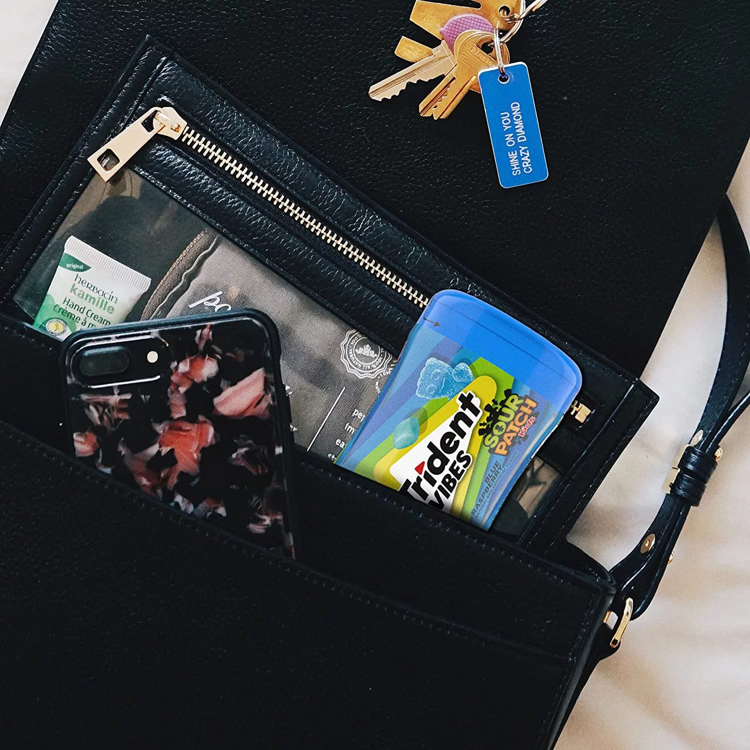 Trident Vibes SOUR PATCH KIDS Blue Raspberry Sugar Free Gum, 4-40 Piece Bottles 160 Total Pieces